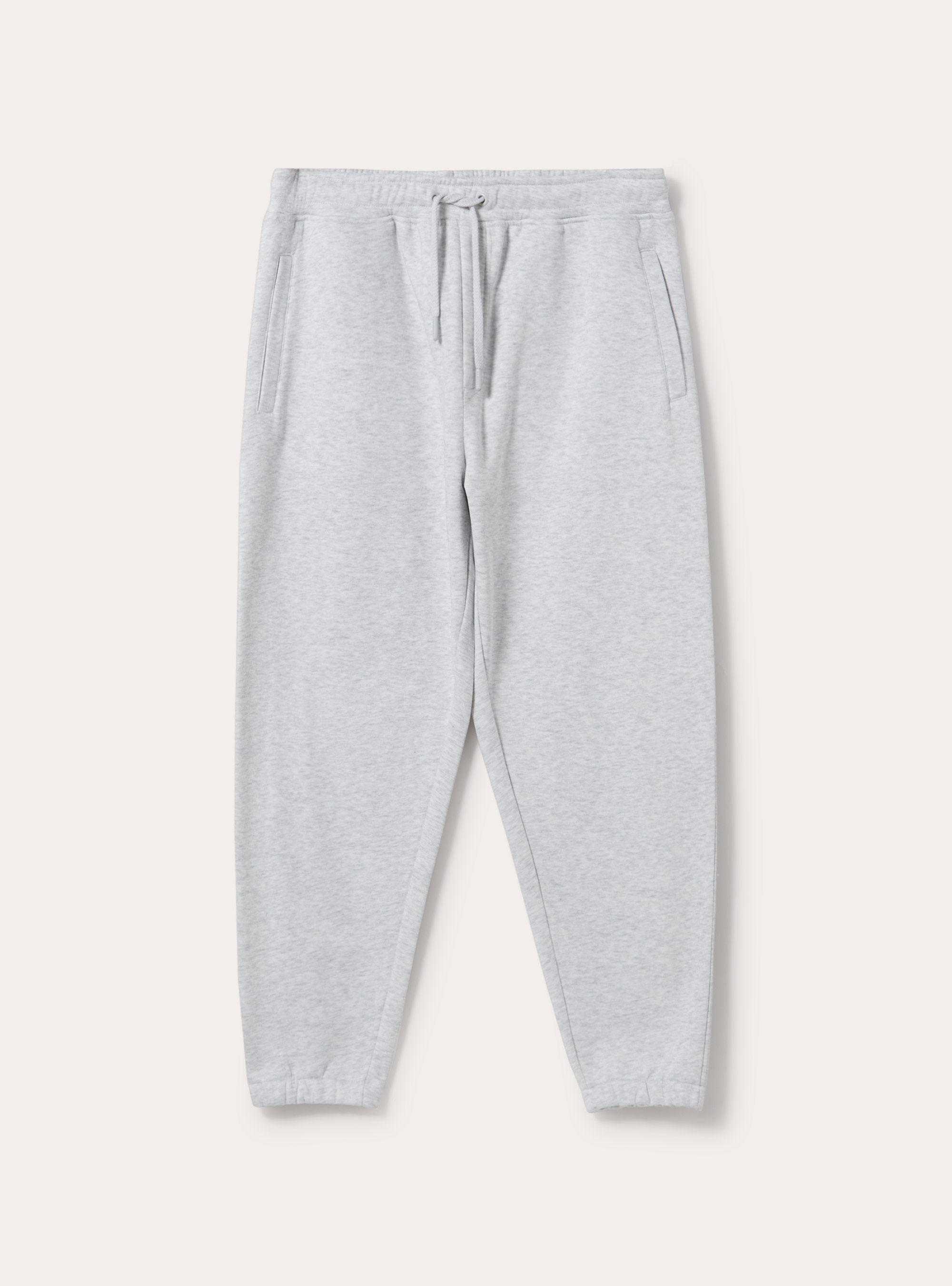 Pantalon jogger en peluche, MGY3 GREY MEL LIGHT