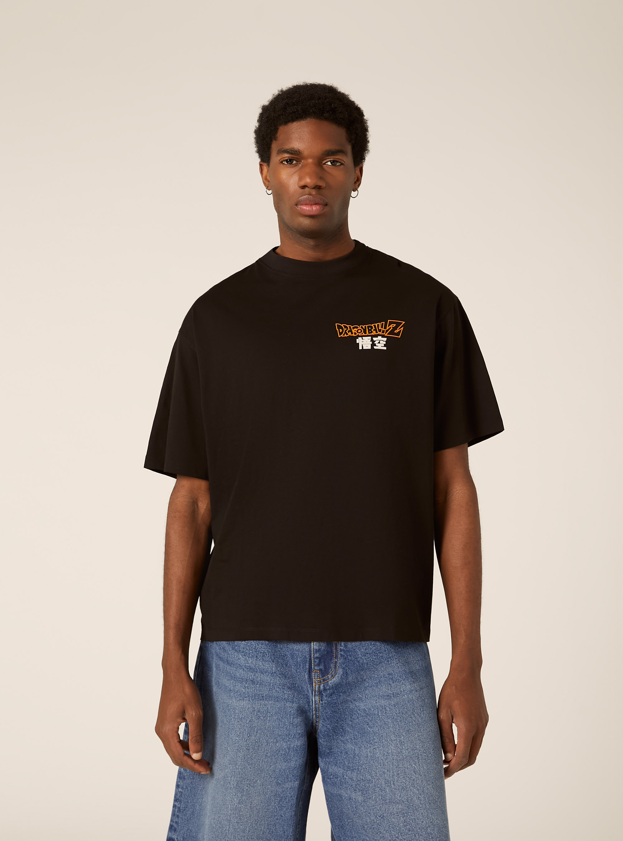 T-shirt dragonball z  boxy fit, BK1 BLACK