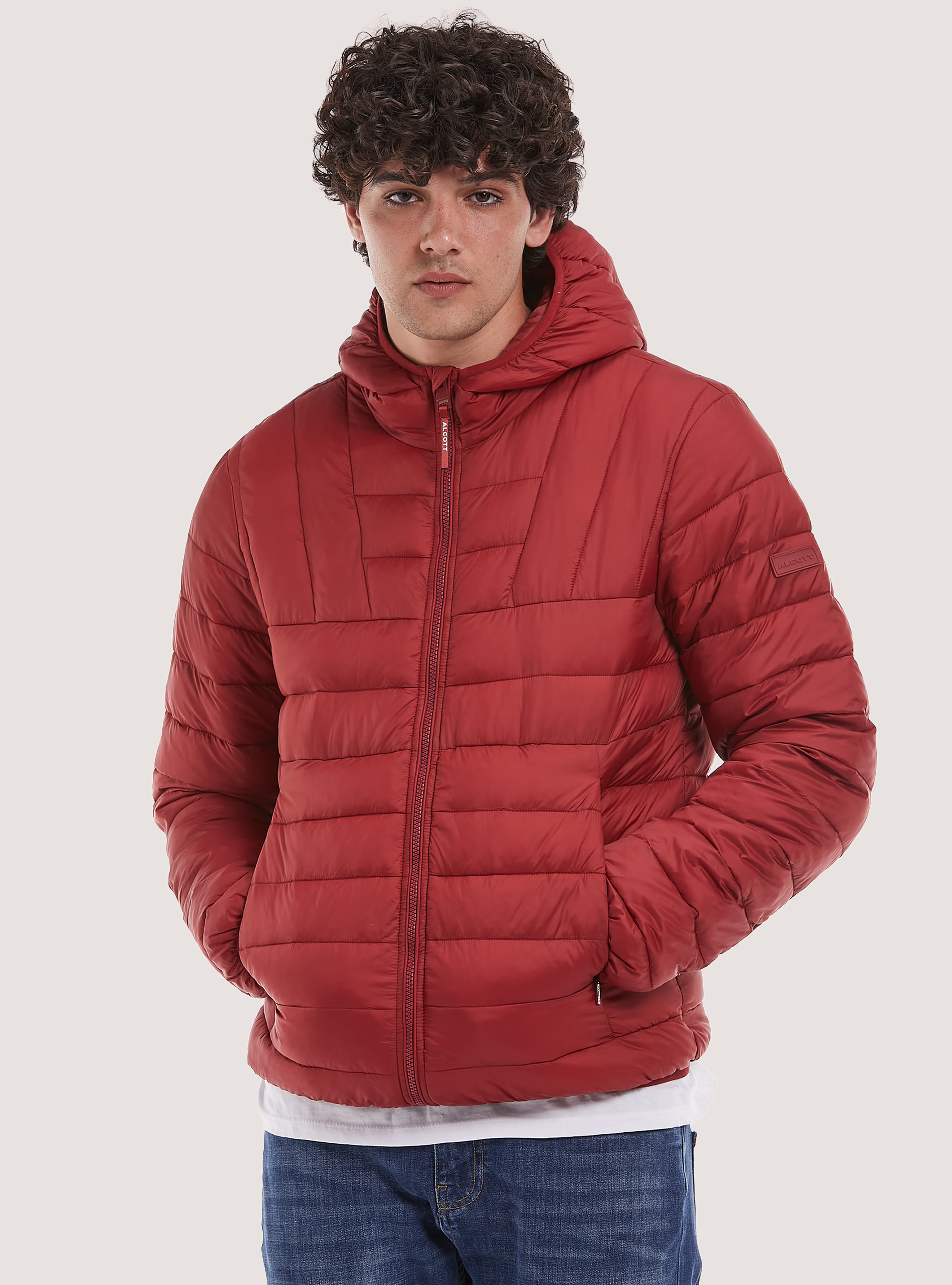Jacket with recycled padding, RD2 RED MEDIUM