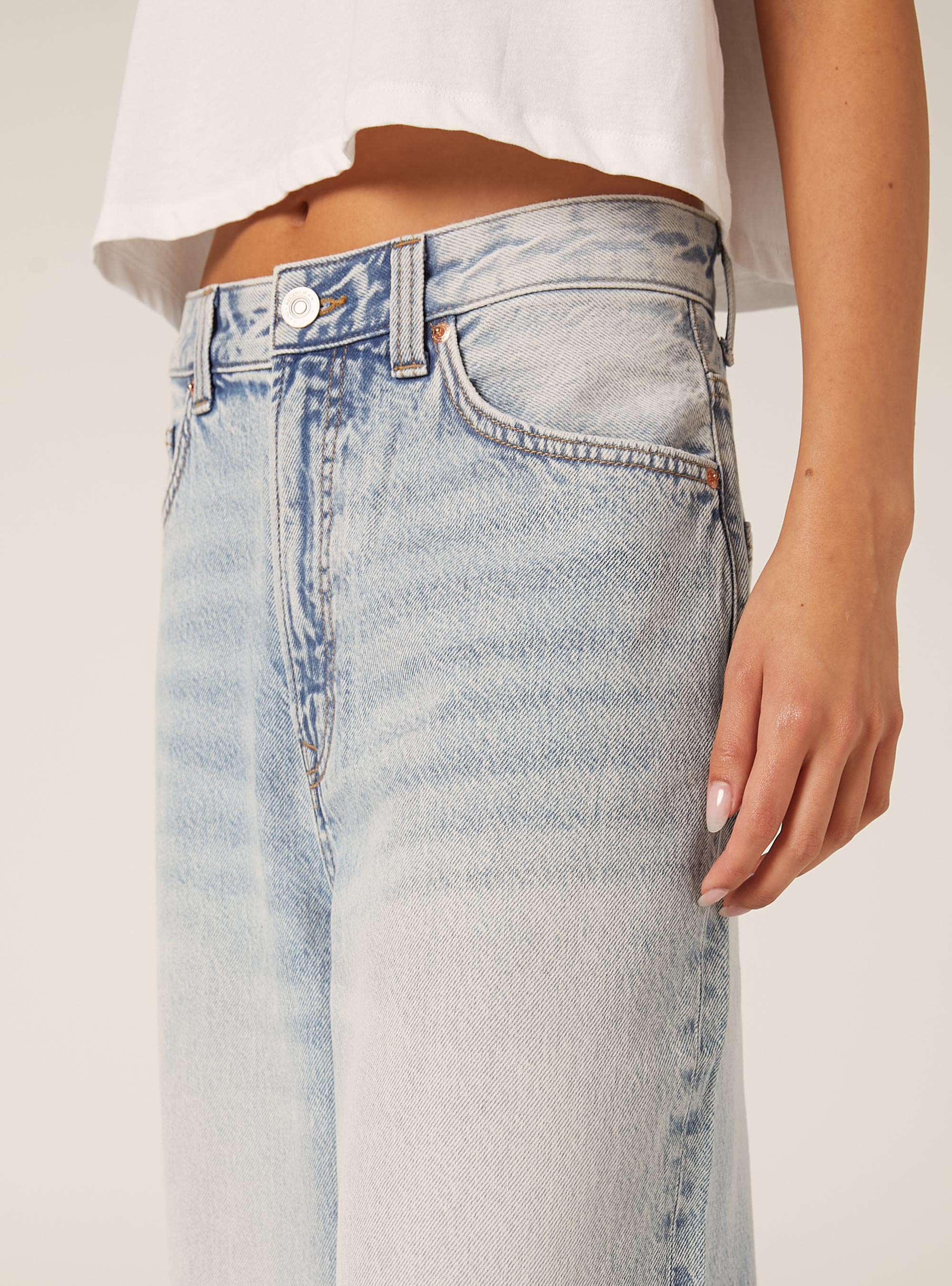 Super baggy fit jeans, D006 AZURE