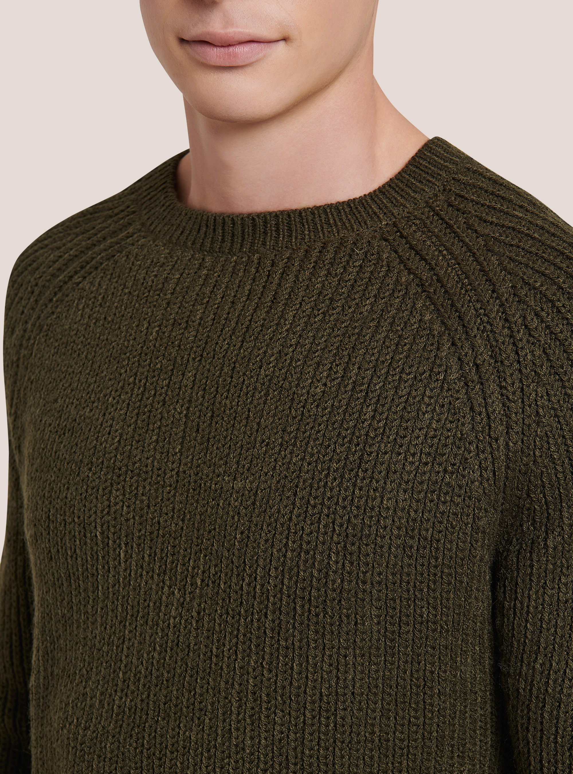 Pullover mit Rundhalsausschnitt und englischer Rippung, C6706 KAKY