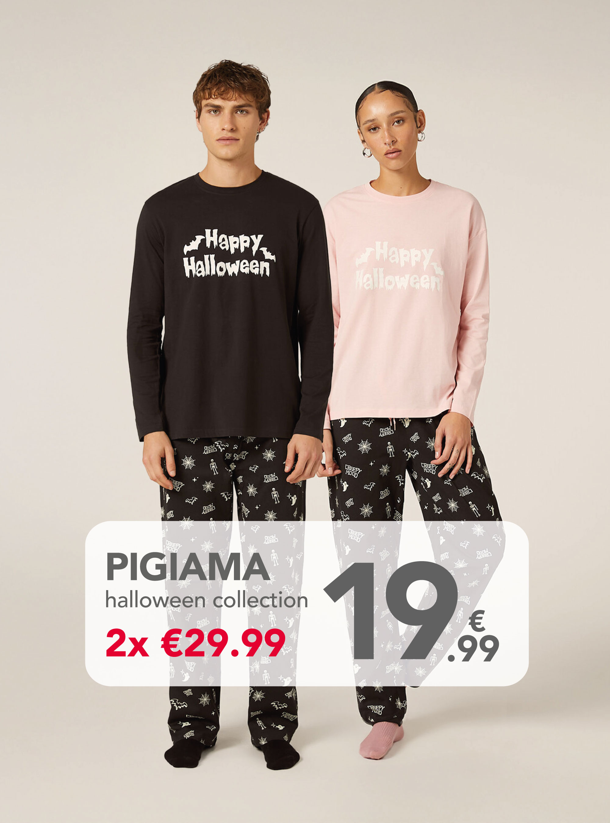 Pigiama Halloween Collection, PK3 PINK LIGHT