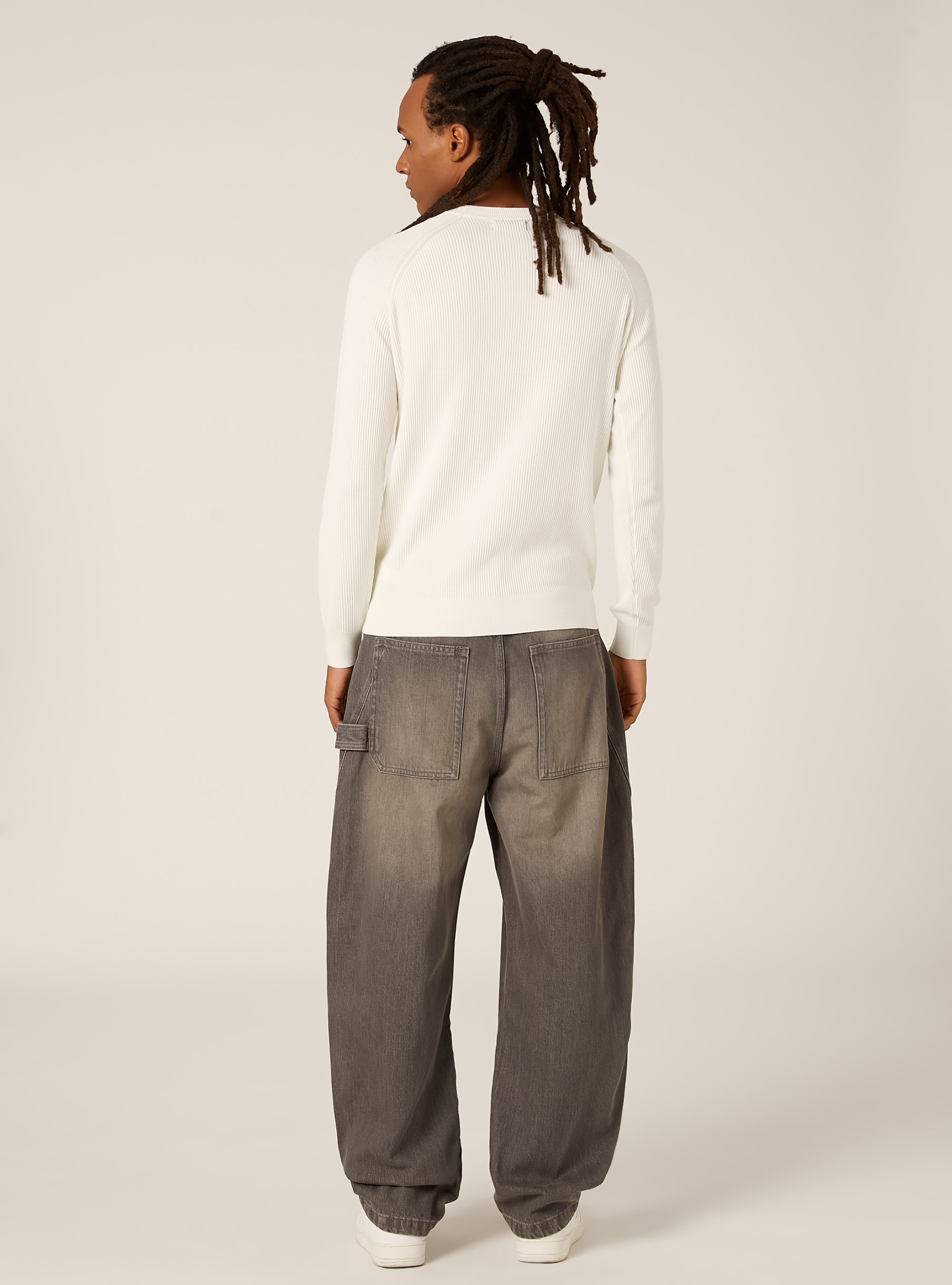 Jersey ligero de canalé, WH2 WHITE