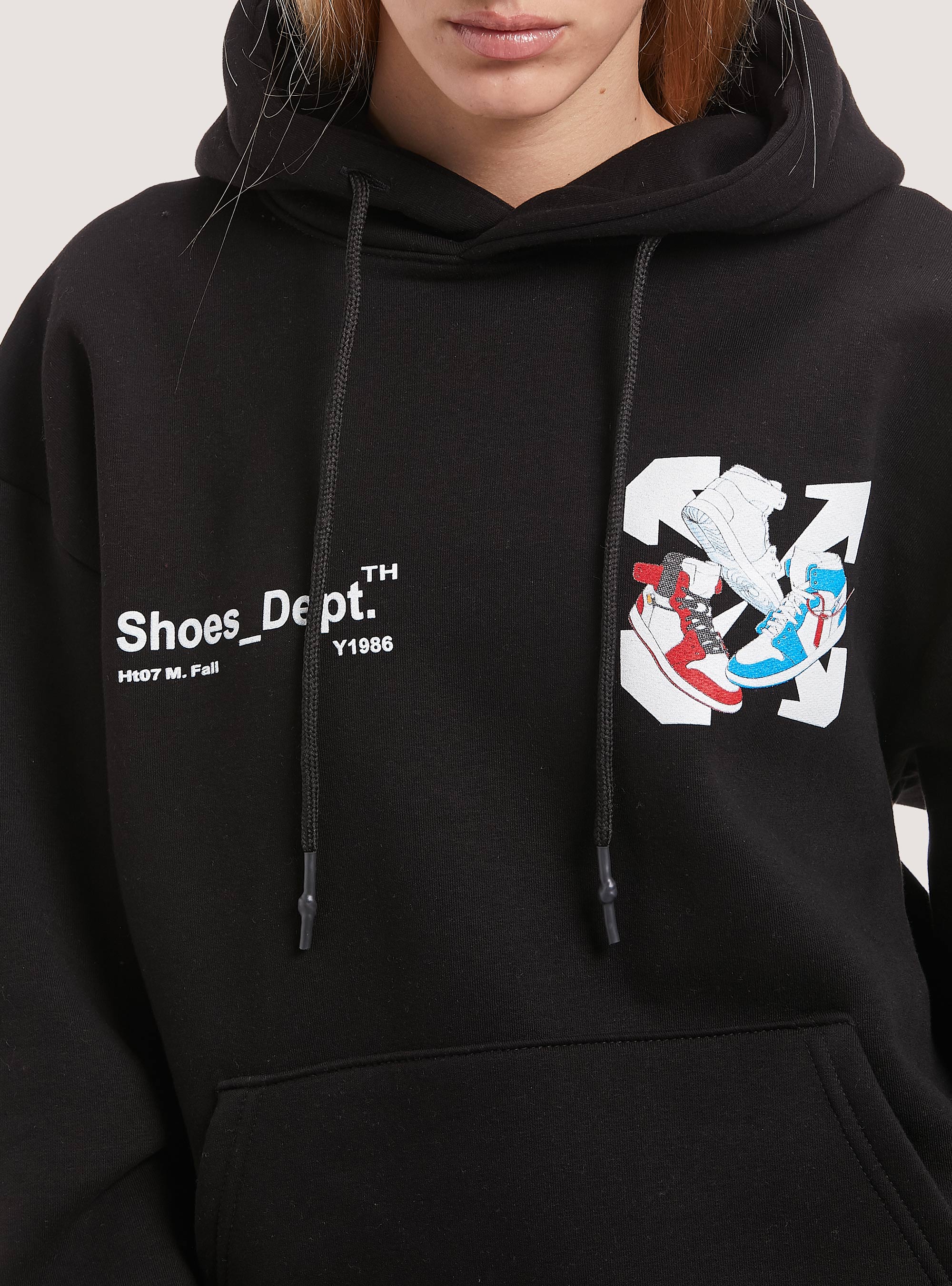 Sweatshirt with Smile Collection print, BK1 BLACK