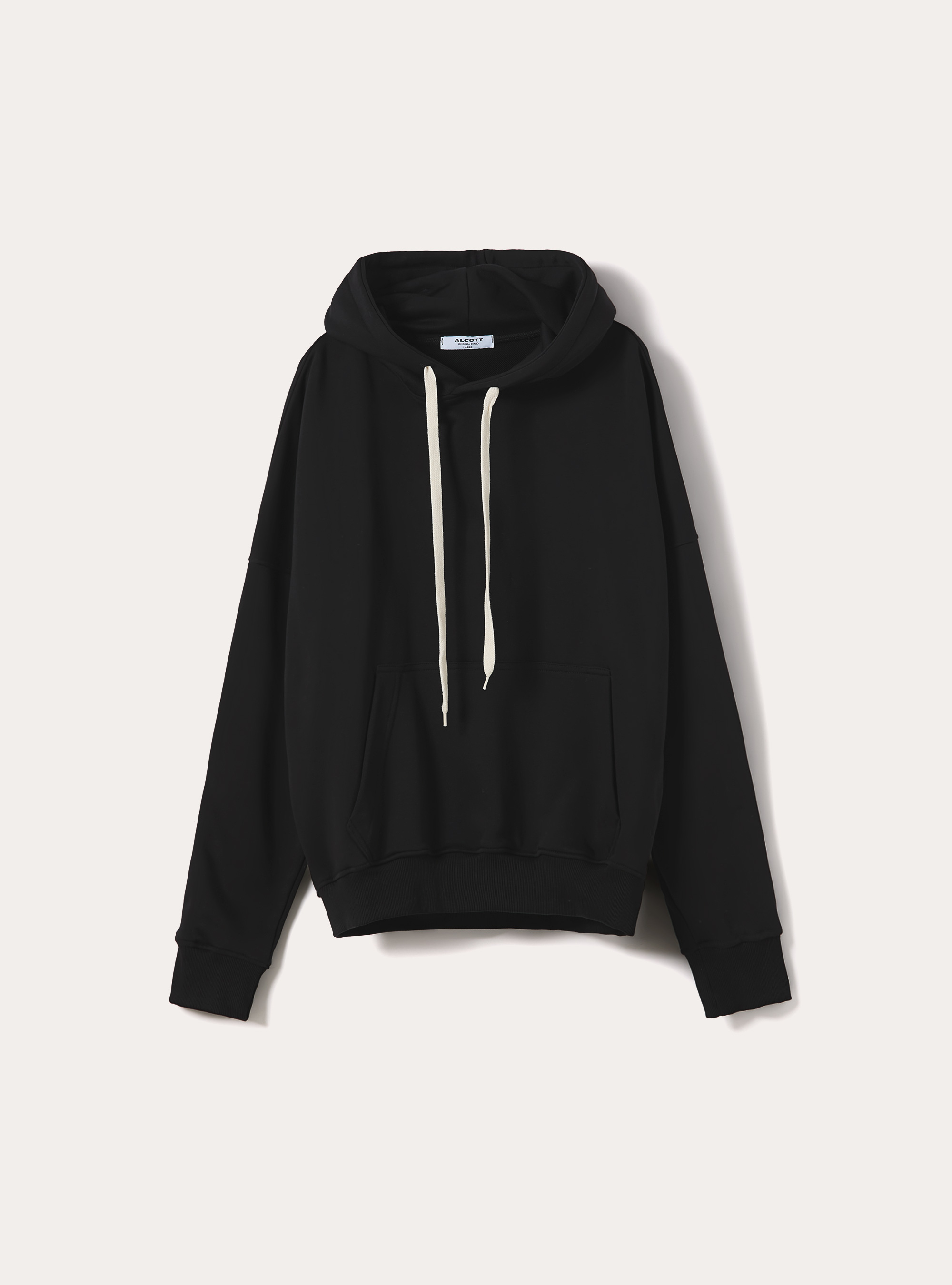 Felpa boxy con stampa puff, BK1 BLACK