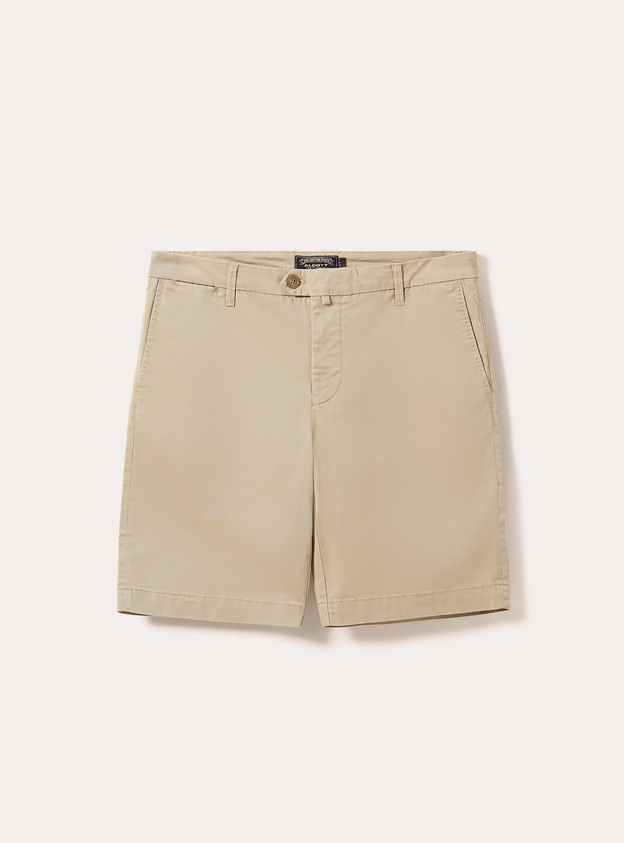 Stretch-Bermudashorts aus Baumwollk&ouml;per, TB2 TOBACCO MEDIUM