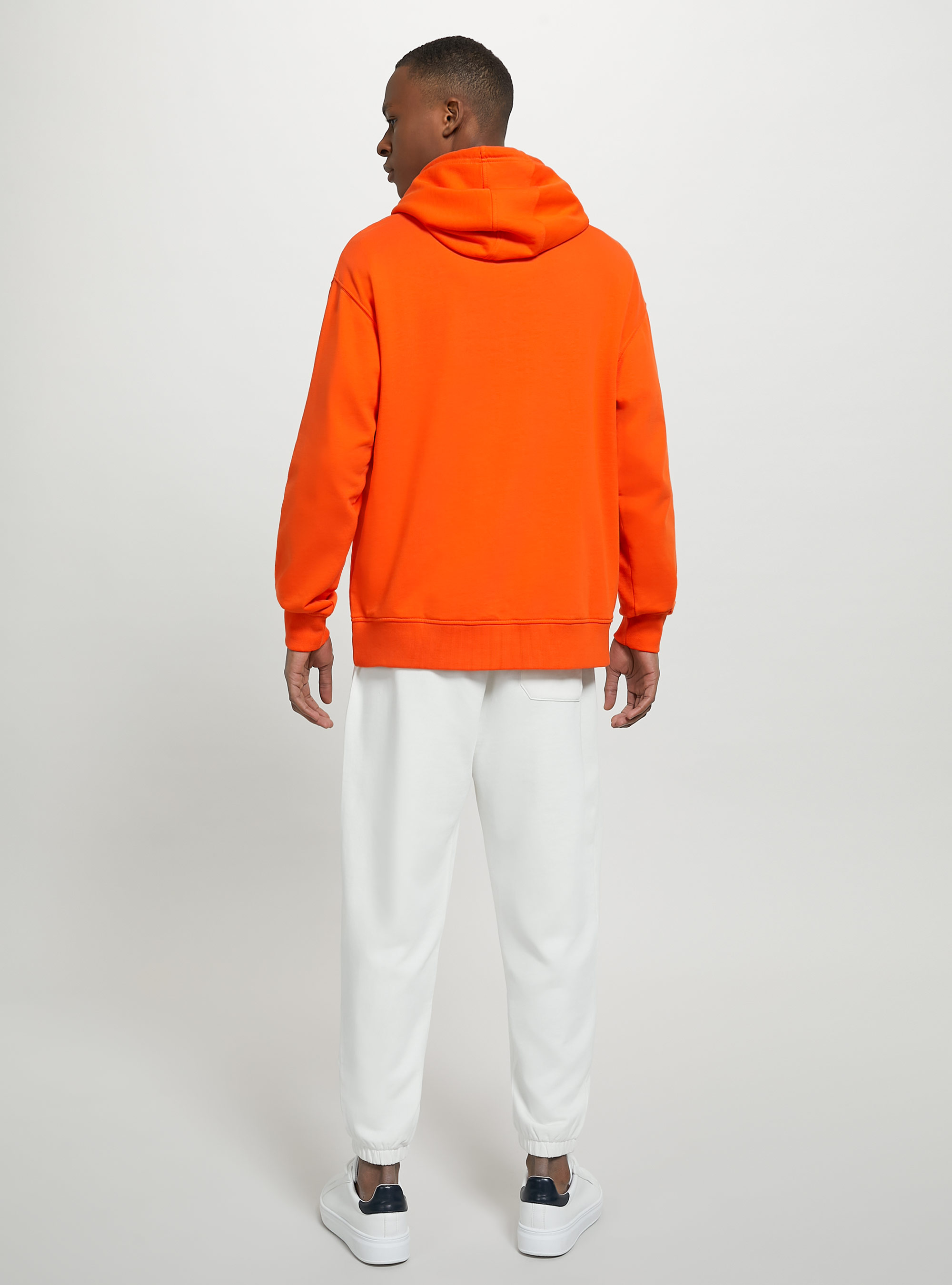 Sweatshirt with hood and pouch pocket, OR1 ORANGE DARK