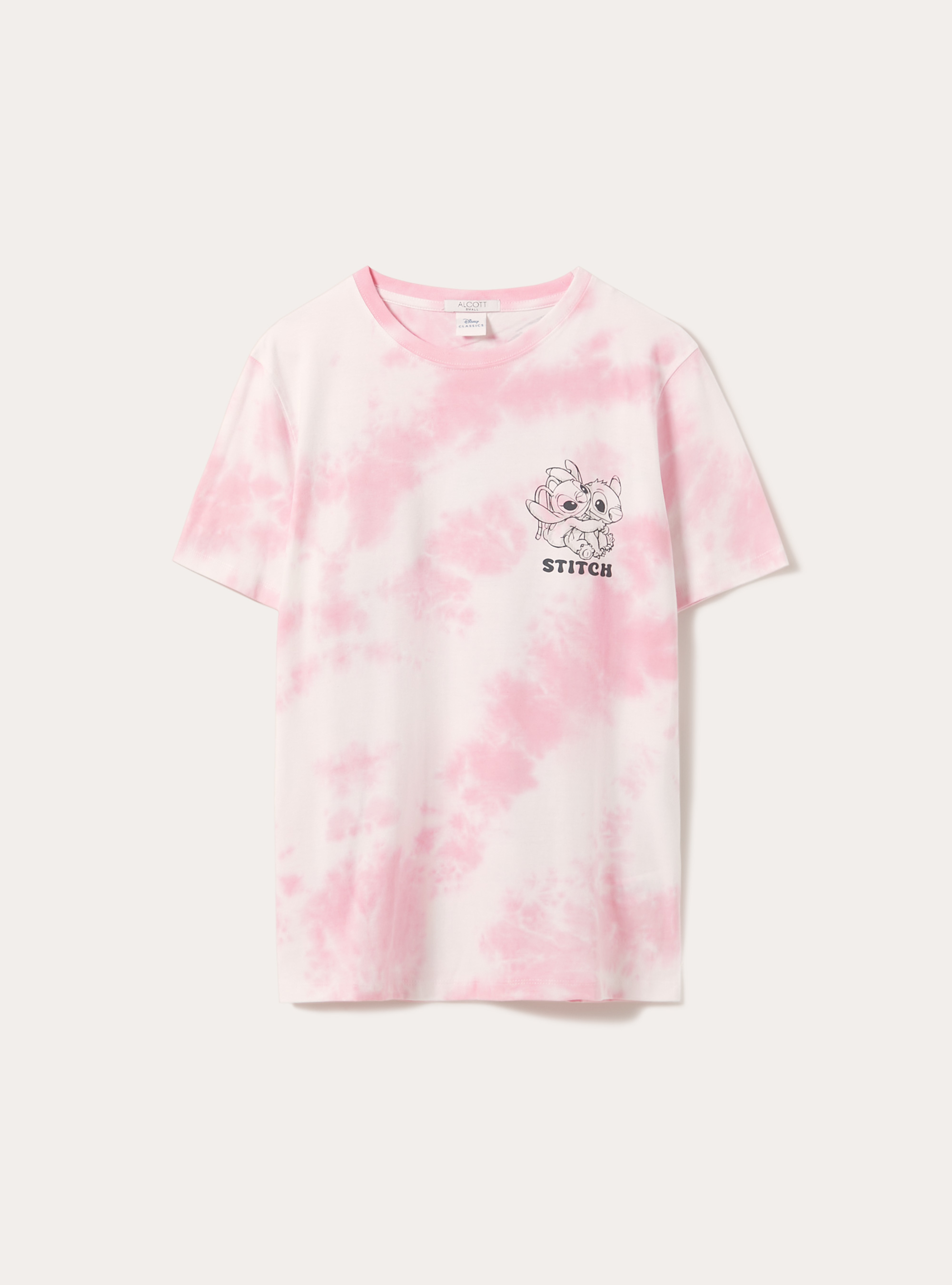 Stitch / Alcott print t-shirt, PK1 PINK DARK