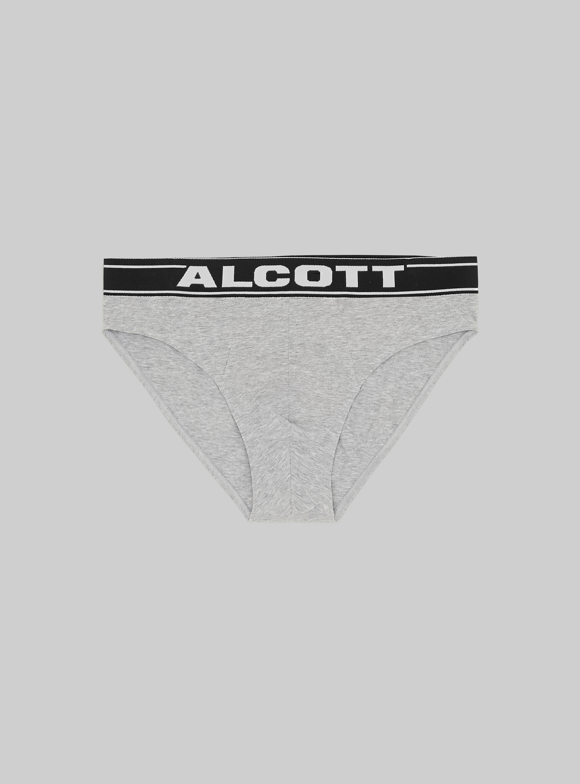 Slip en coton extensible avec logo, MGY2 GREY MEL MEDIUM