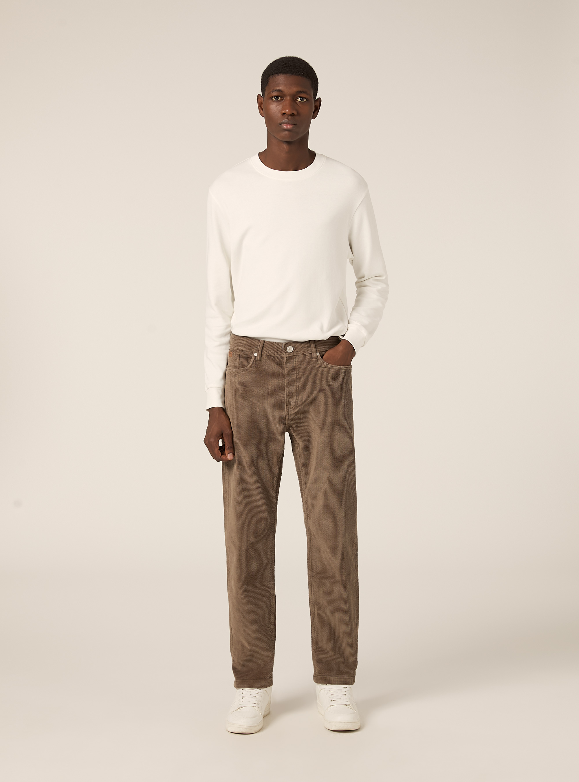 Pantalon skinny en velours cotelé, TB3 TOBACCO LIGHT