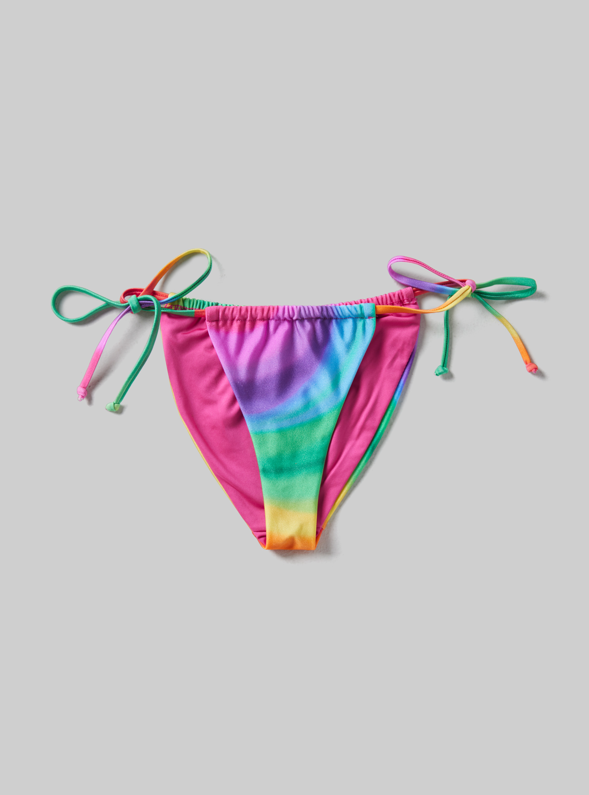 Strap bikini briefs in recycled fabric, MULTICOLOR