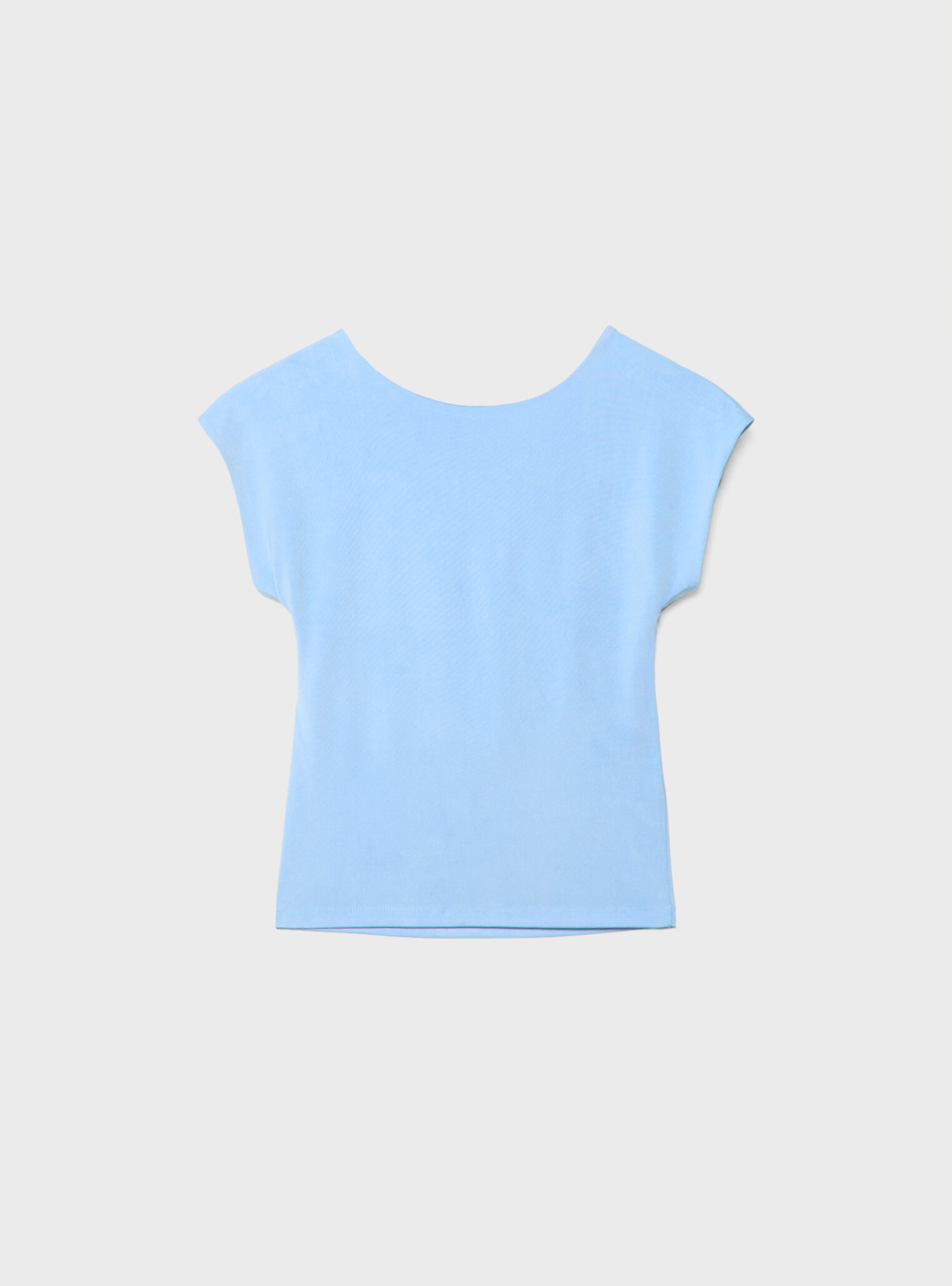 T-shirt with open back, AZ3 AZURE LIGHT