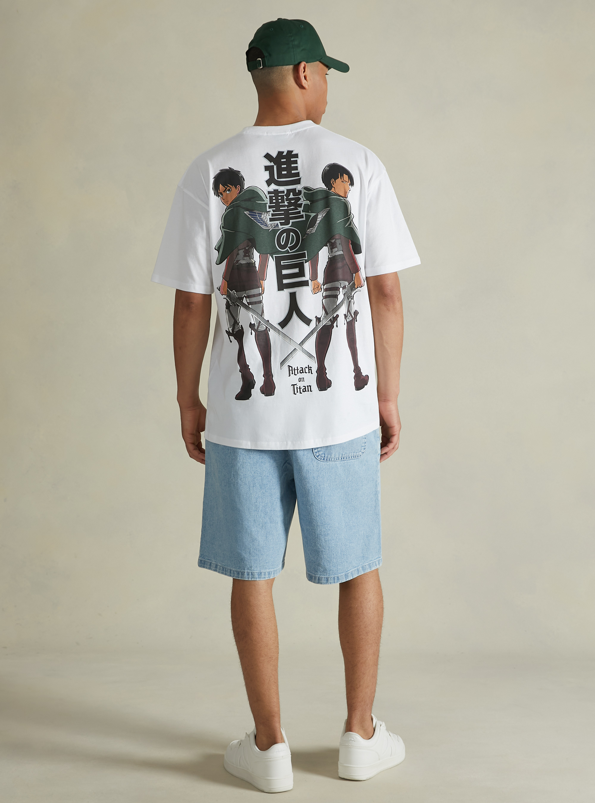 Camiseta Attack on Titan / Alcott, WH3 WHITE