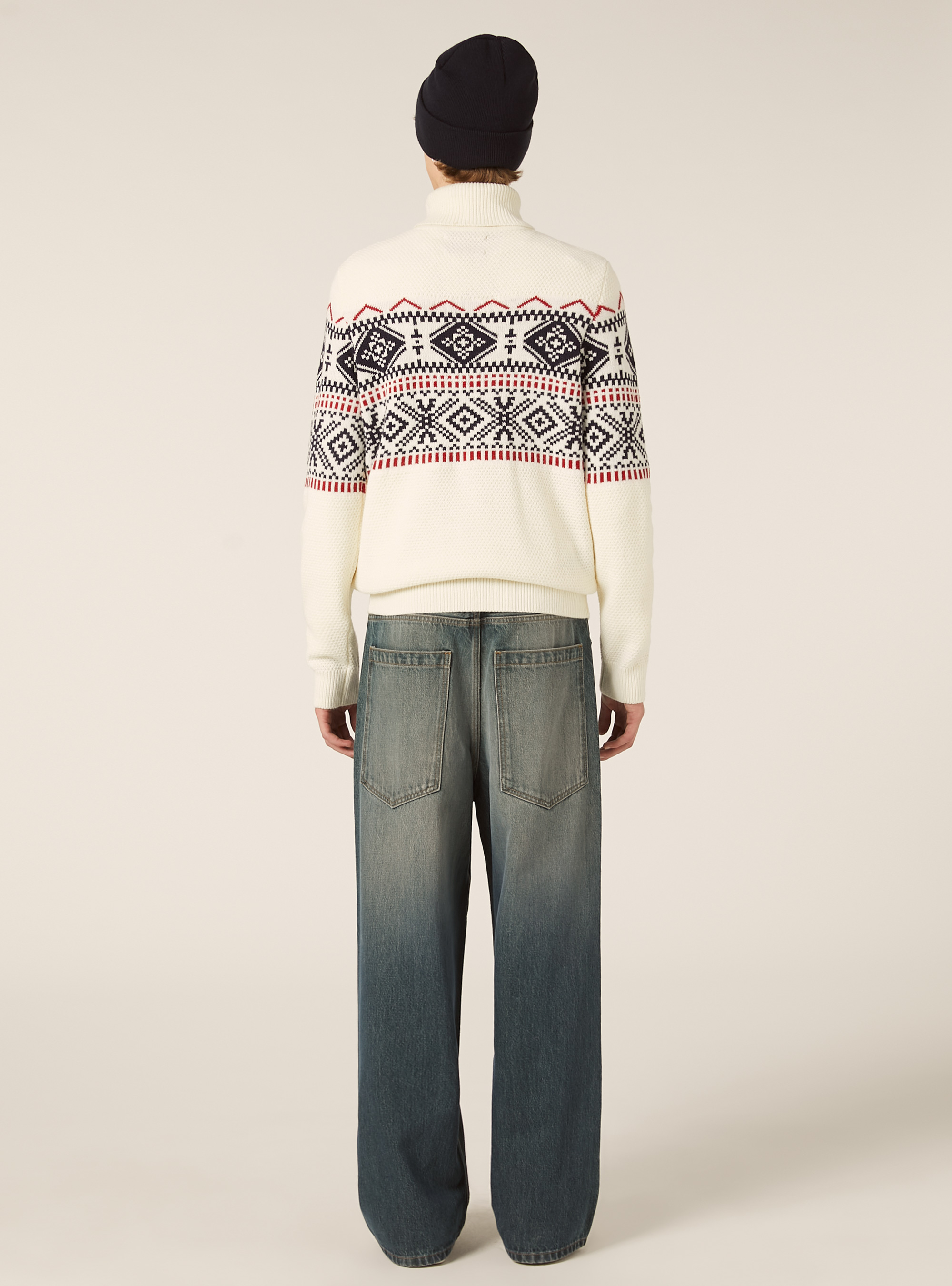 Pullover montagna, WH1 OFF WHITE