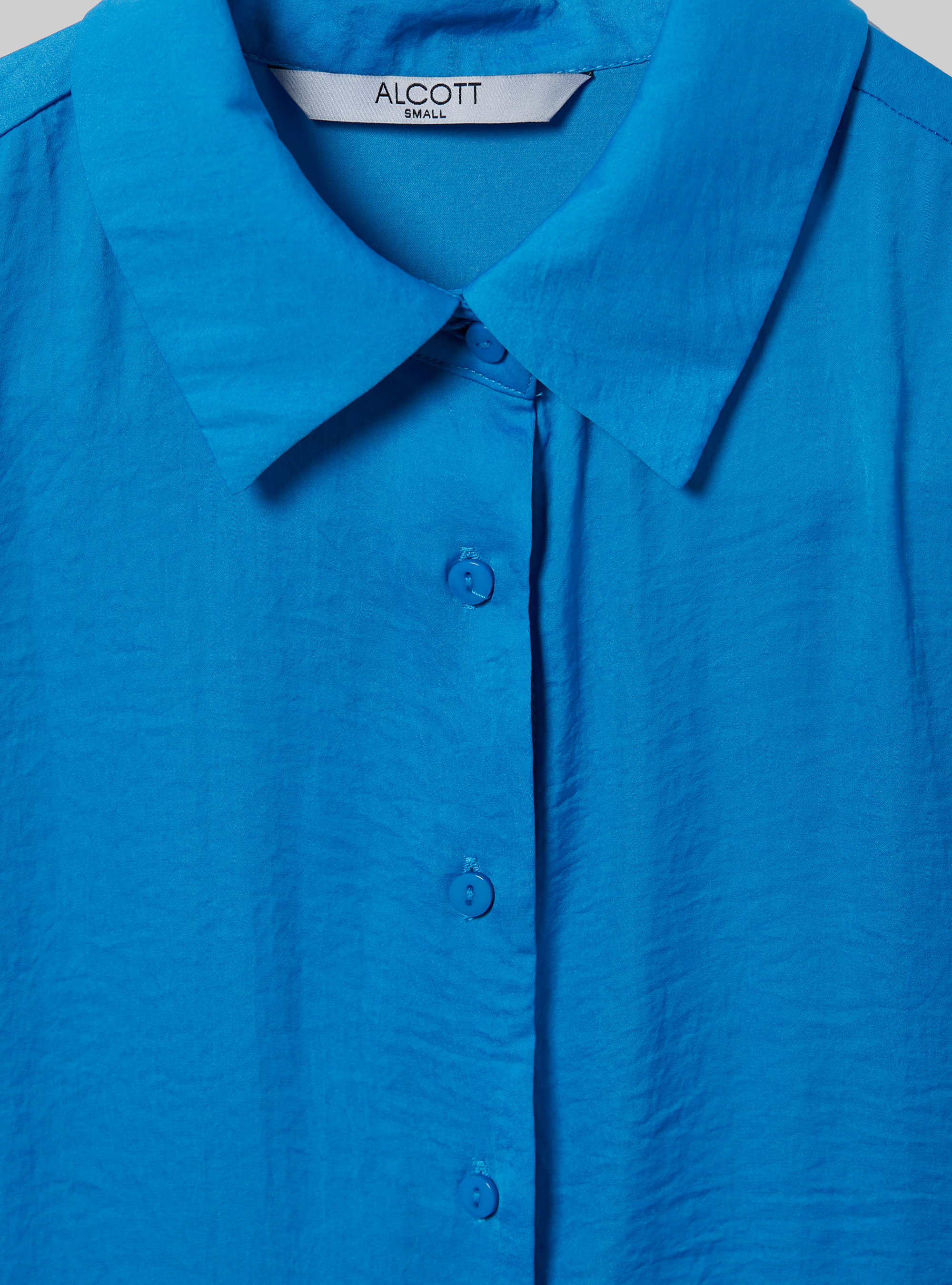 Solid-coloured satin shirt, RY2 ROYALE MEDIUM