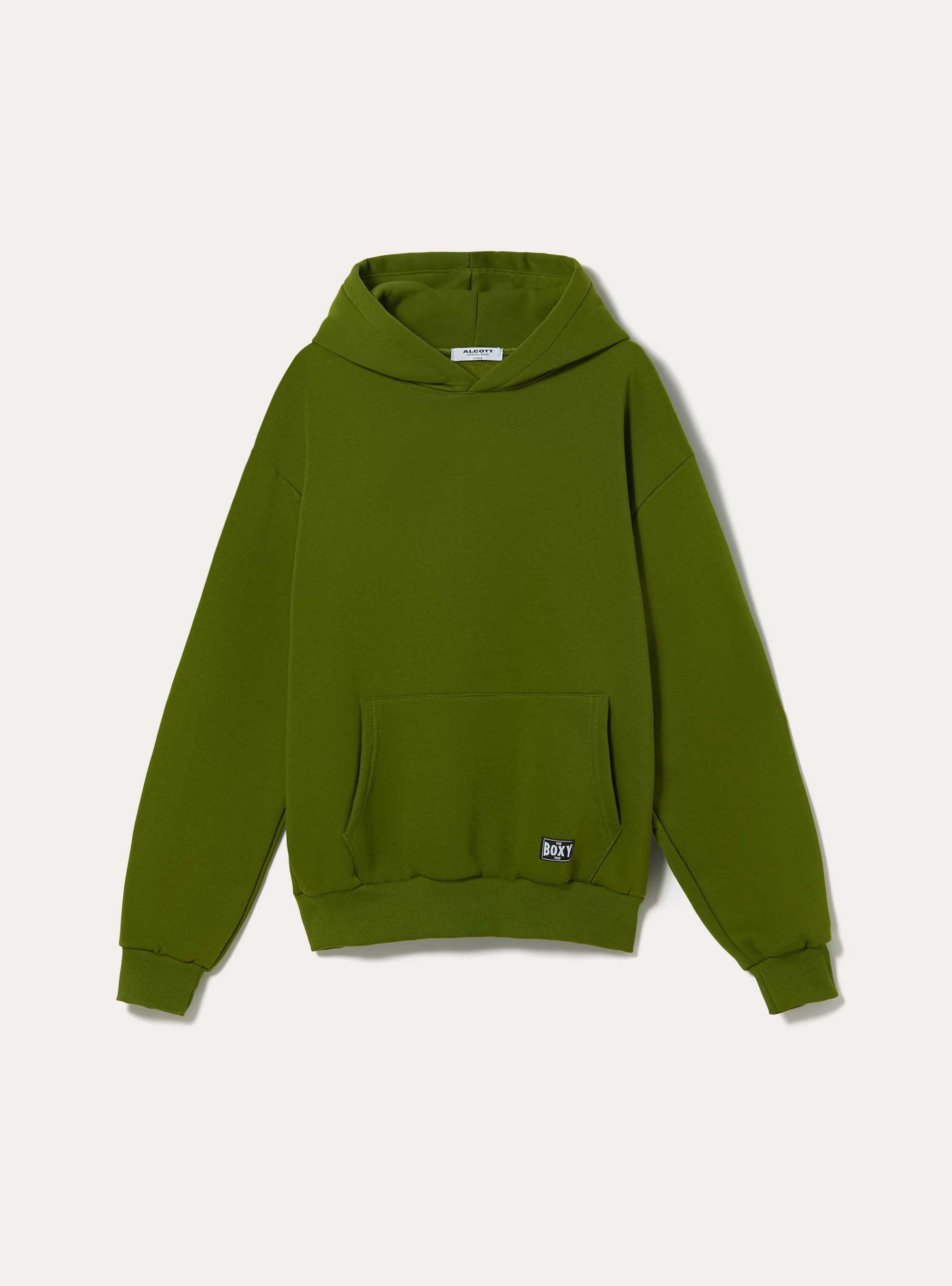 Boxy Fit Hoodie Genderless, LI1 LIME DARK