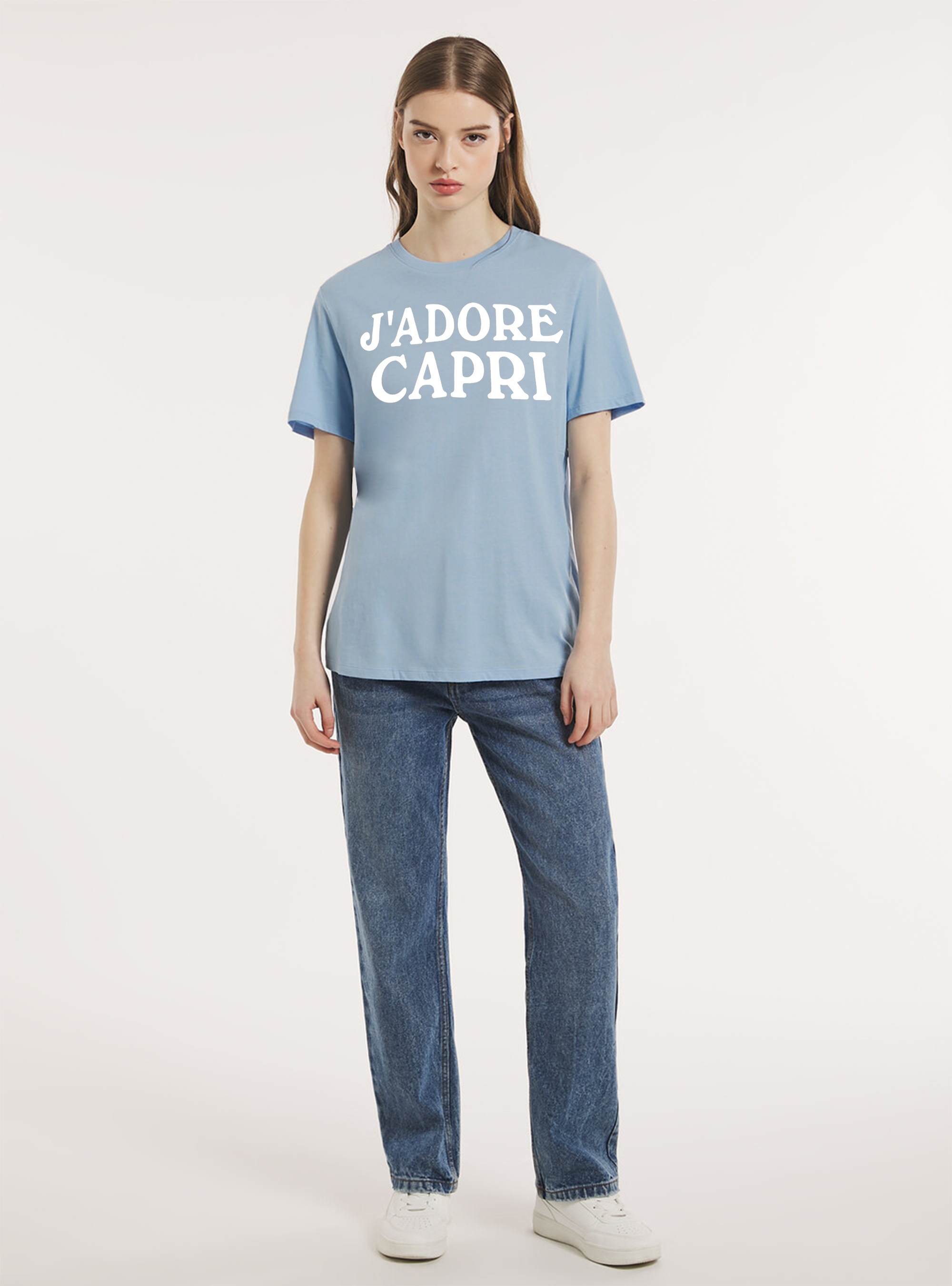 Capri Capsule Genderless T-shirt, AZ3 AZURE LIGHT