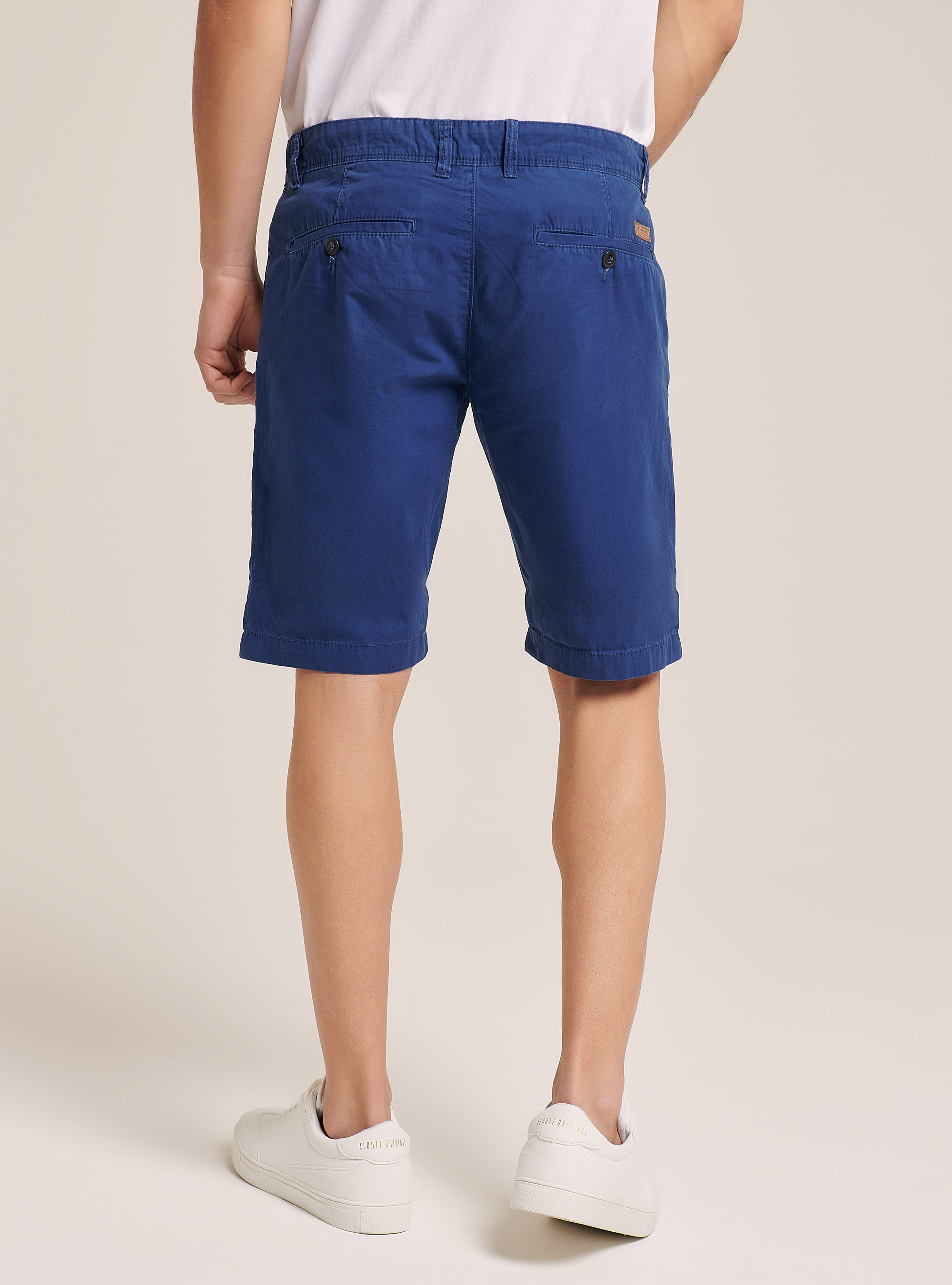 Bermudashorts aus Segeltuchstoff, C2243 BLUE