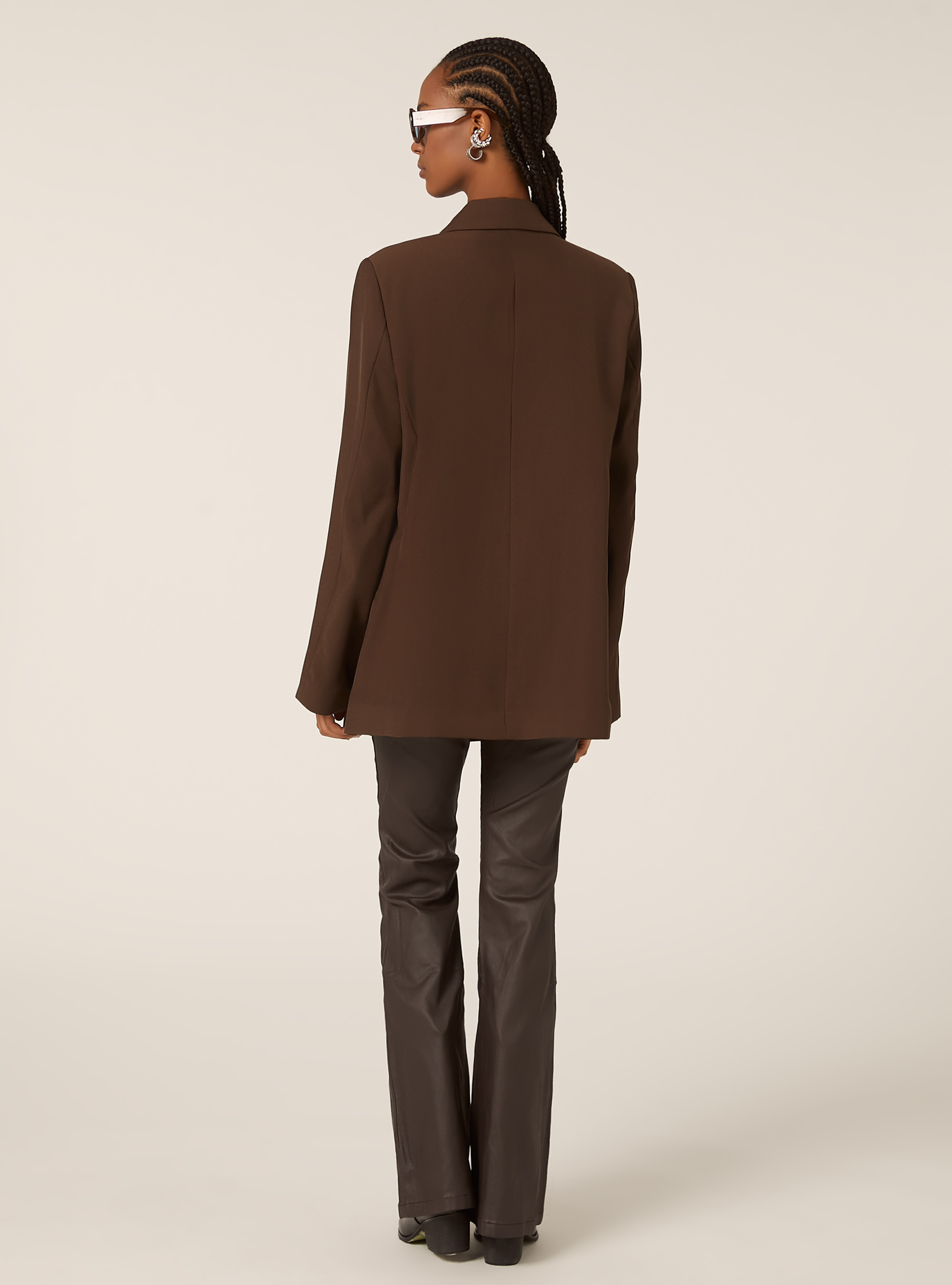 Blazer doppiopetto regular, BR2 BROWN MEDIUM