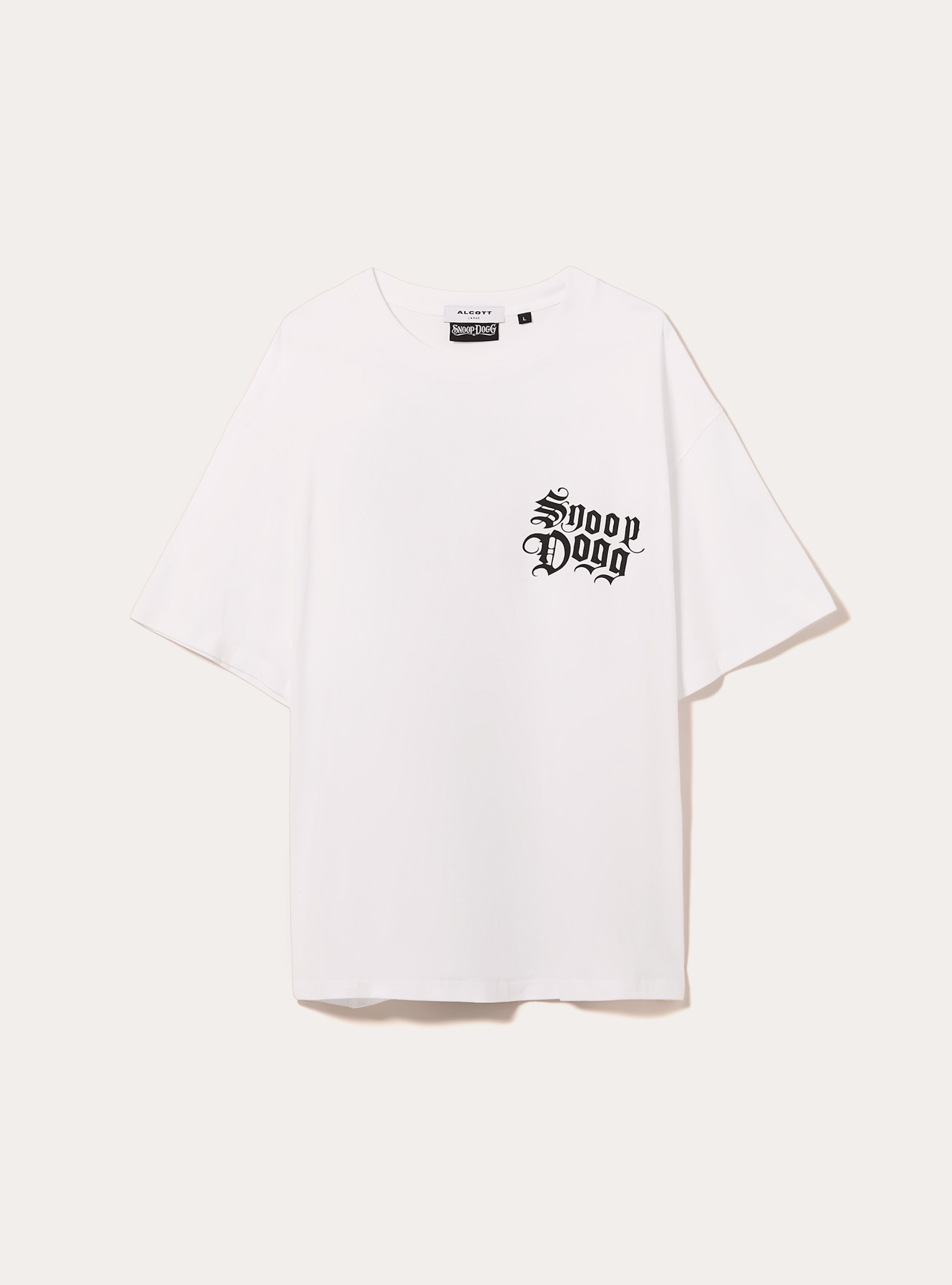 Snoop Dogg boxy fit T-shirt / Alcott, WH3 WHITE