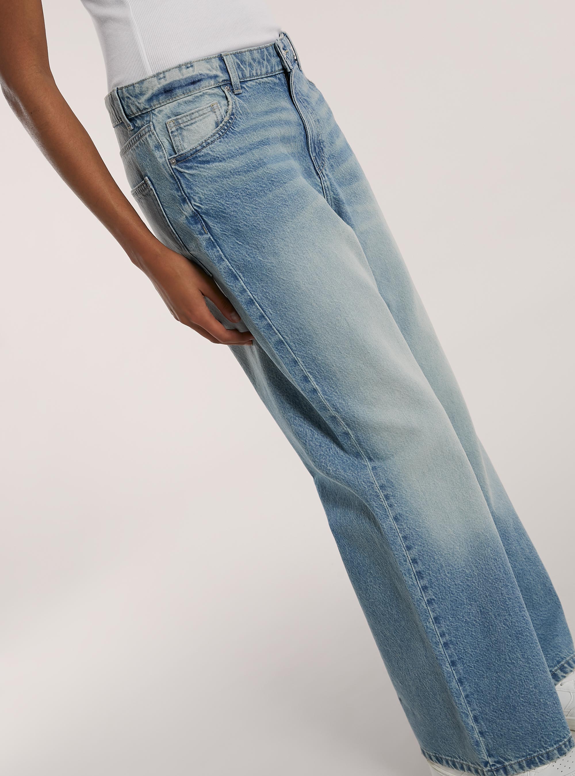 Baggy fit jeans, D006 AZURE