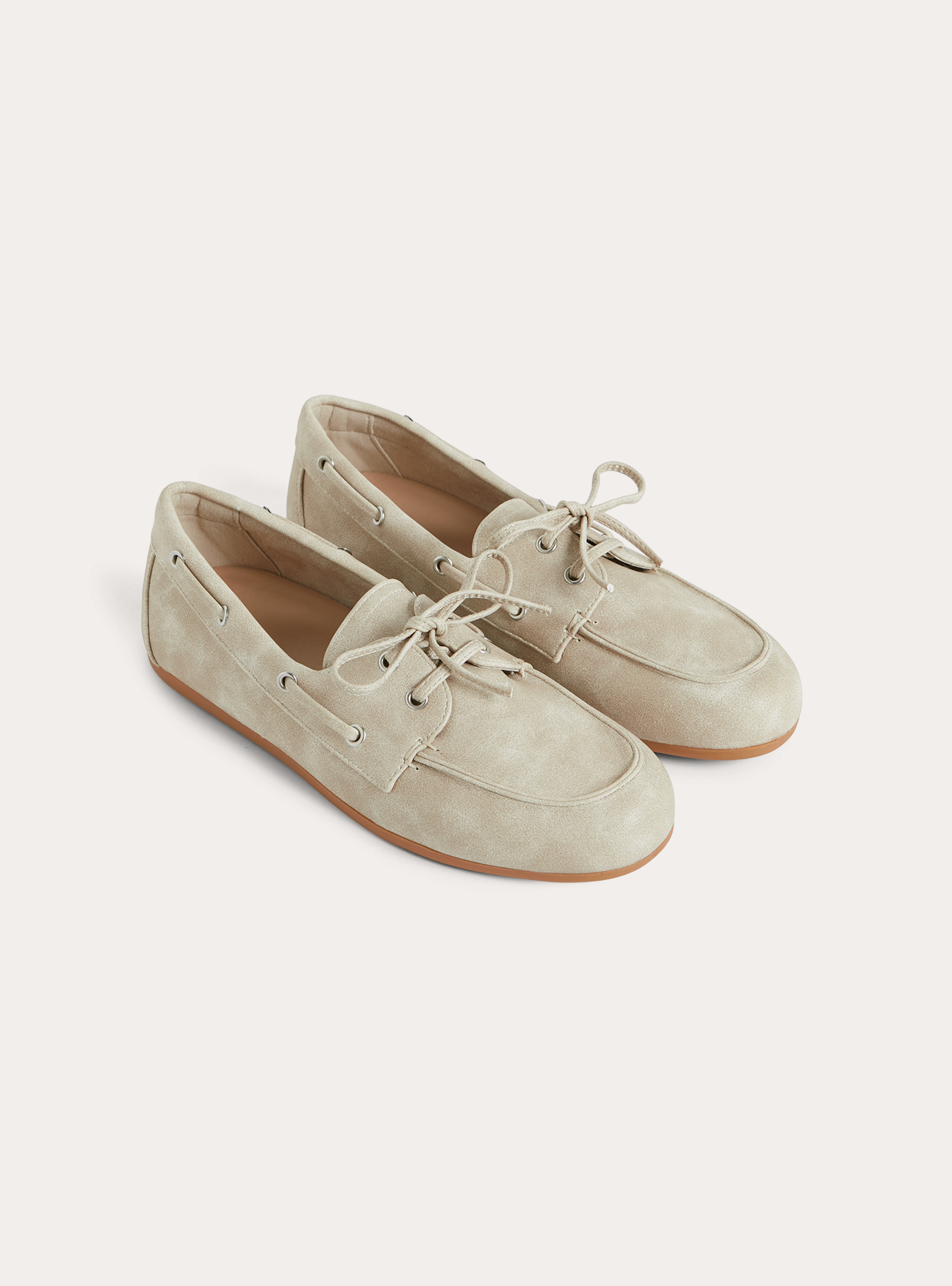 Mocassini con lacci, BG3 BEIGE LIGHT