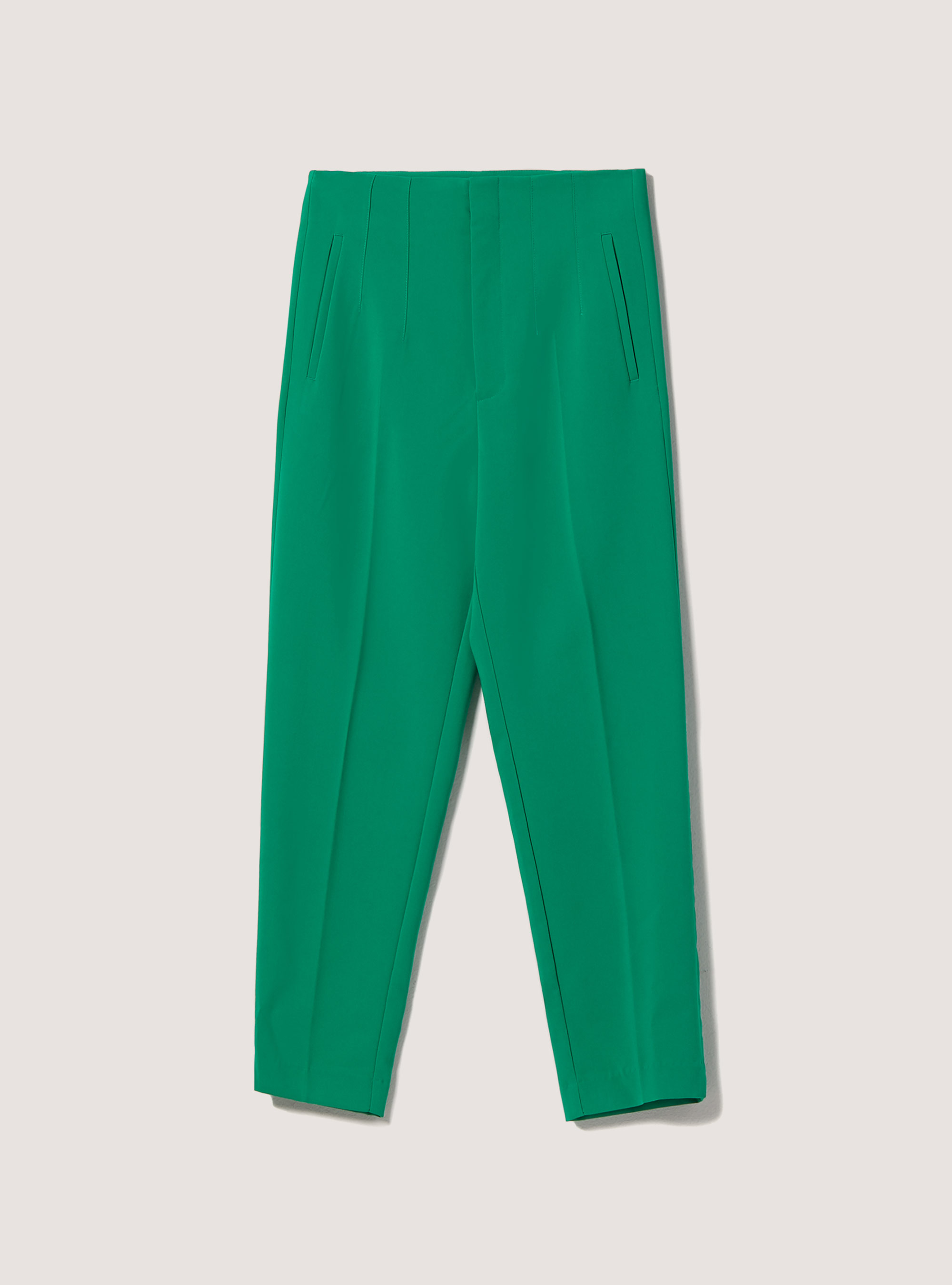Pantalon uni à pinces, GN2 GREEN MEDIUM