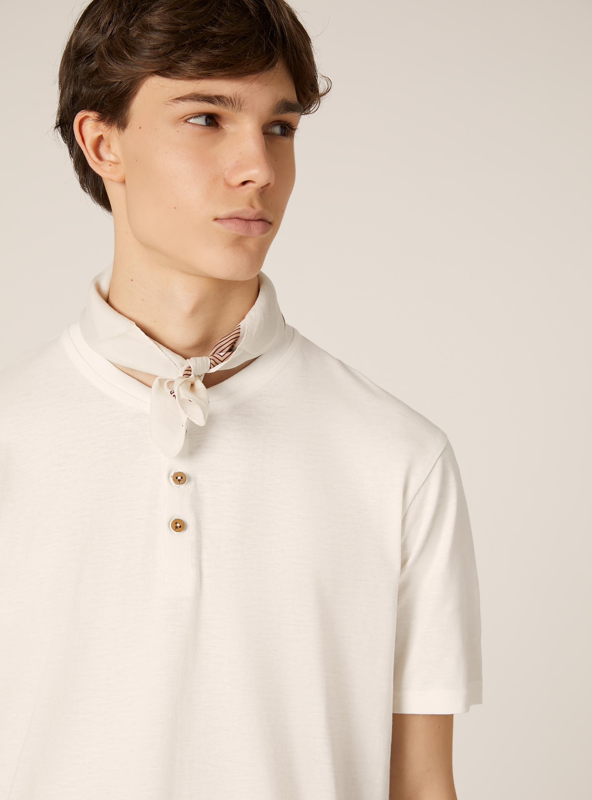 T-shirt en coton serafino, WH1 OFF WHITE