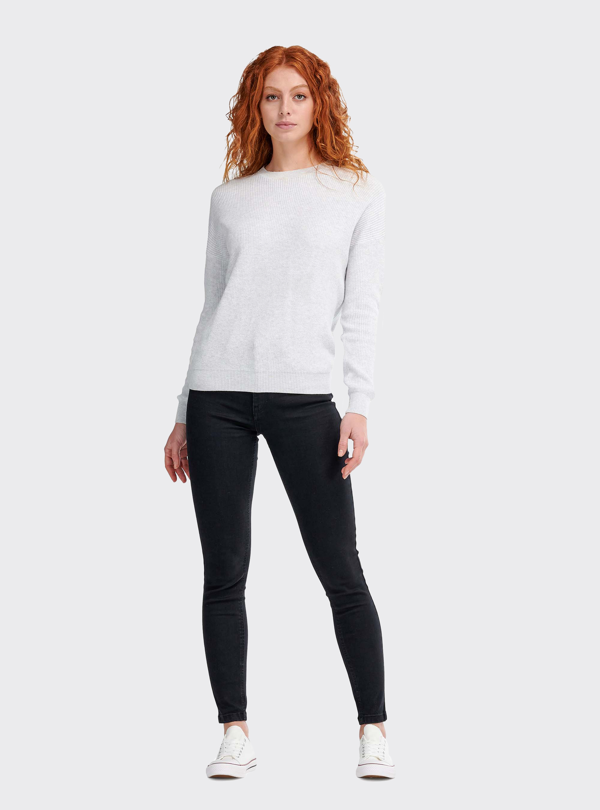 Pullover comfort fit, C148 ICE MELANGE