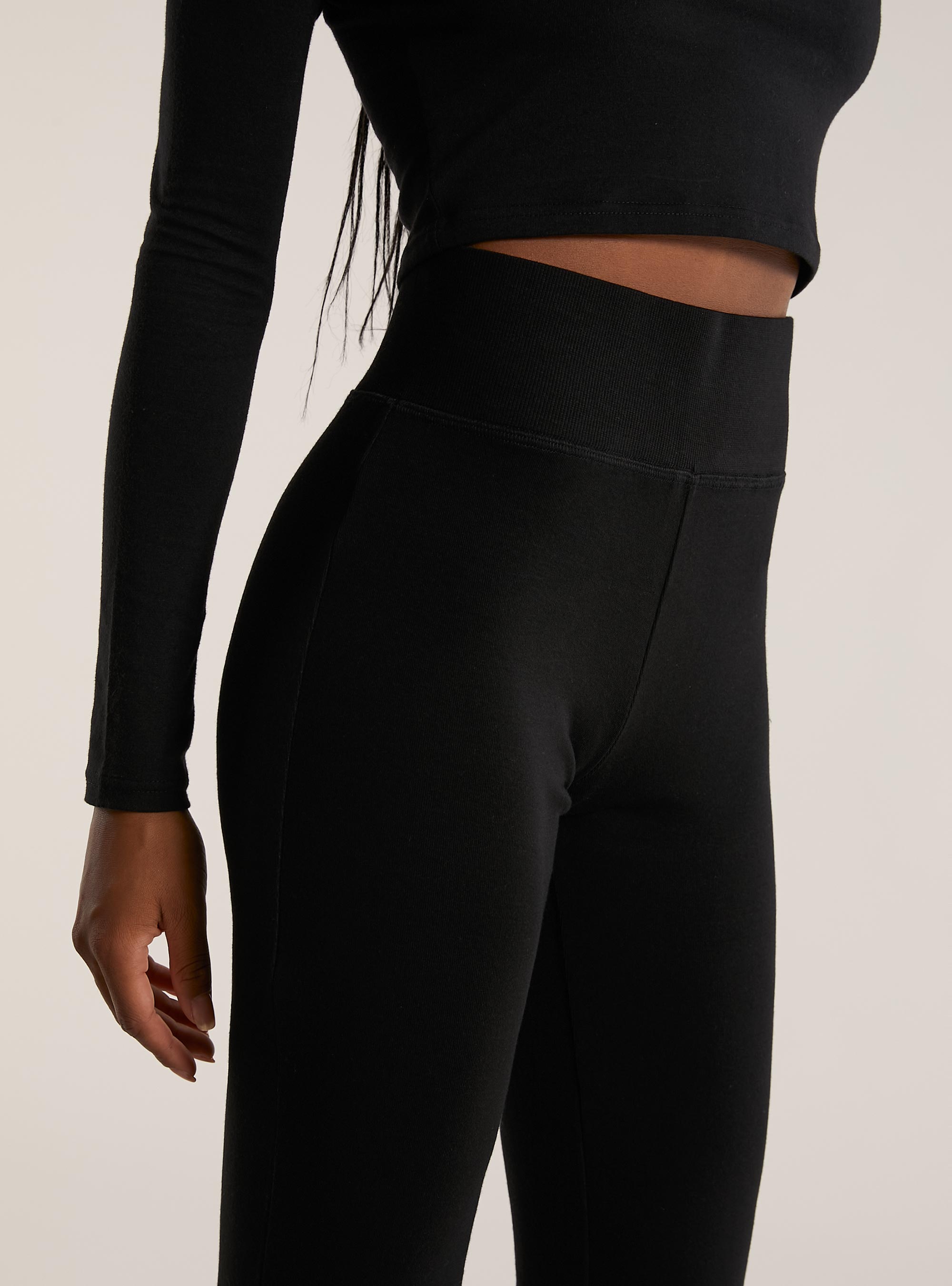 Leggings &eacute;vas&eacute;s, BK1 BLACK