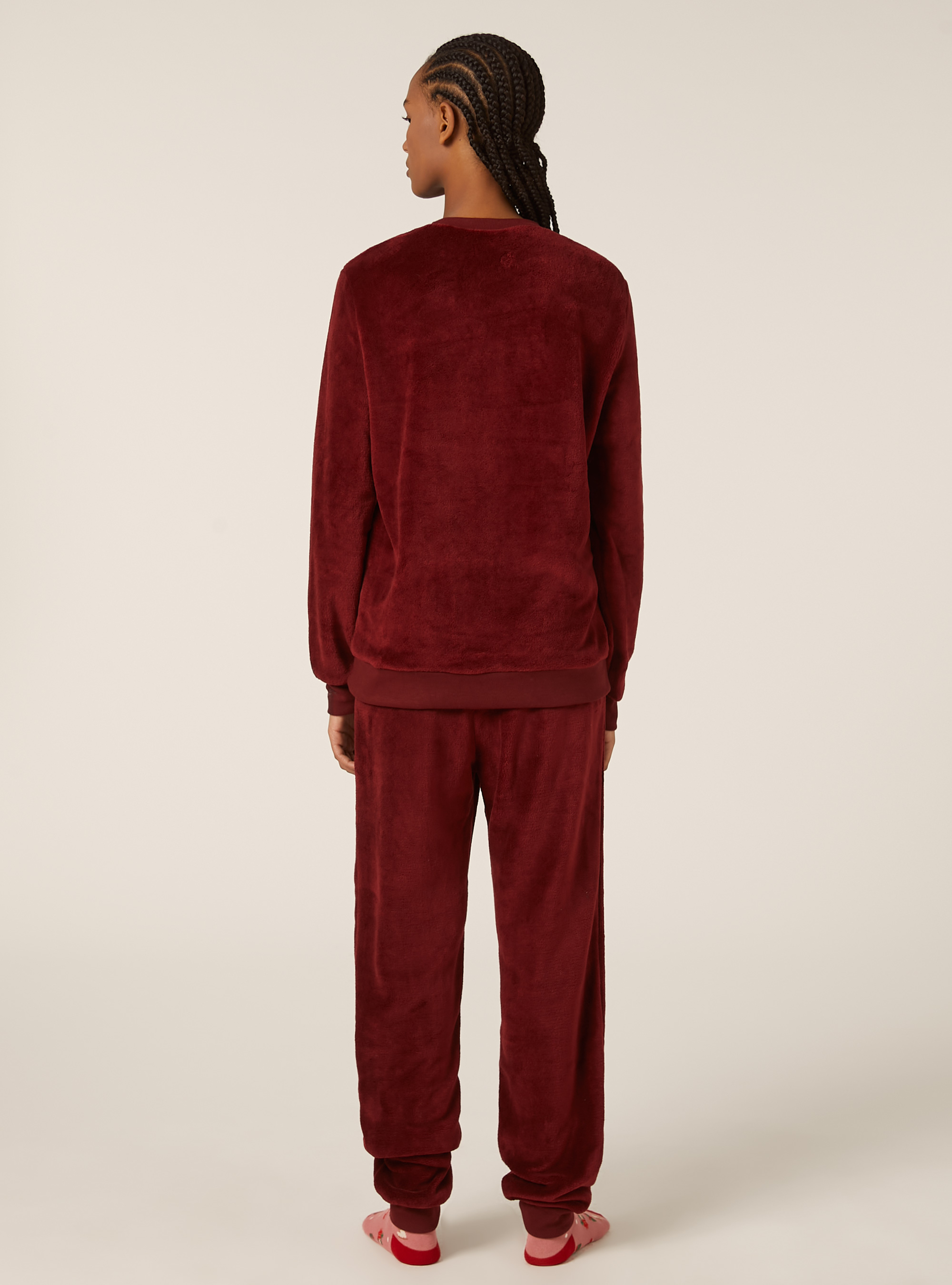 Christmas Collection soft touch pyjamas, BO2 BORDEAUX MEDIUM