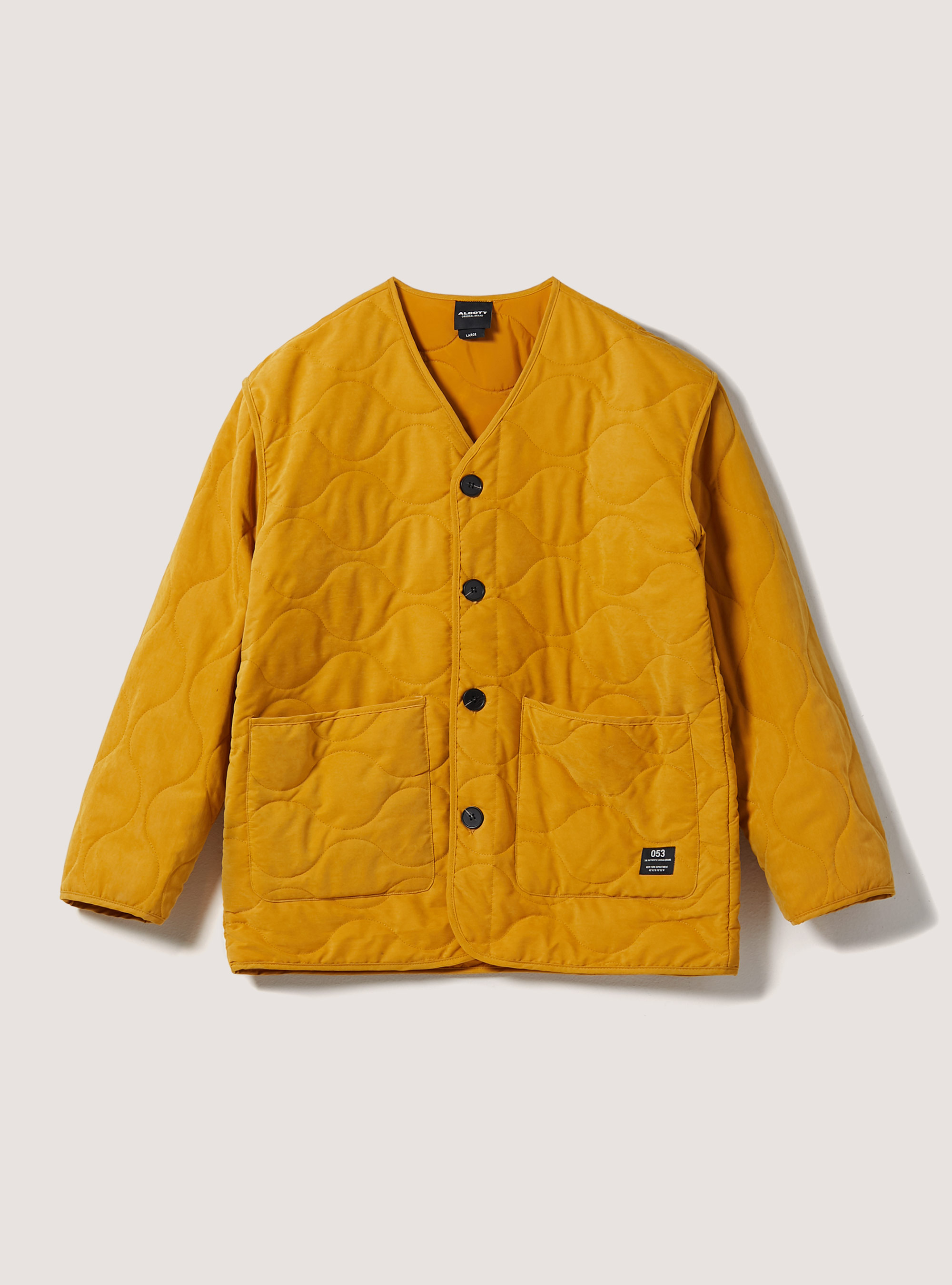 Quilted jacket with recycled padding, SE2 SENAPE MEDIUM