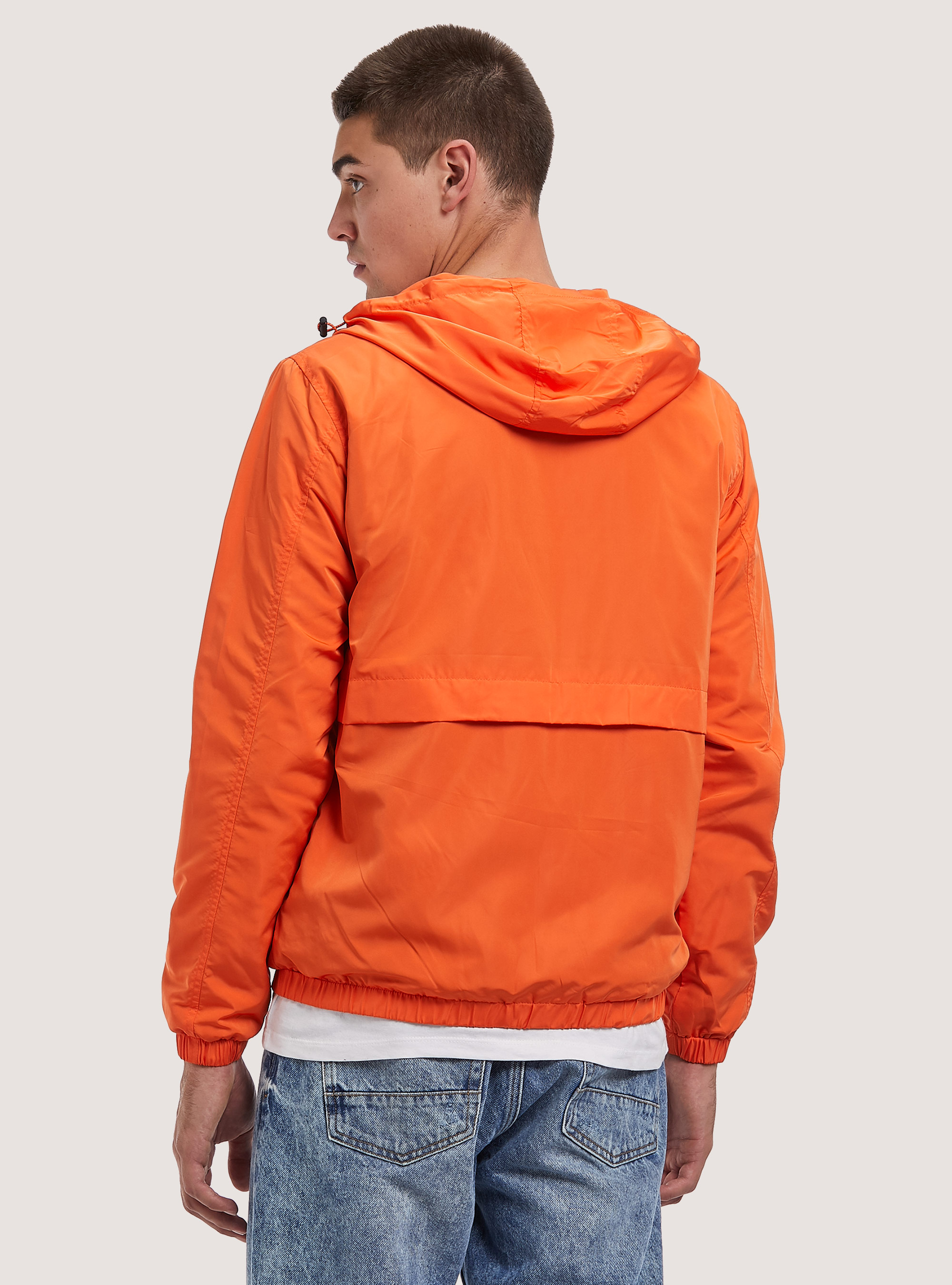 Windproof jacket with polar fleece lining, OR2 ORANGE MED.