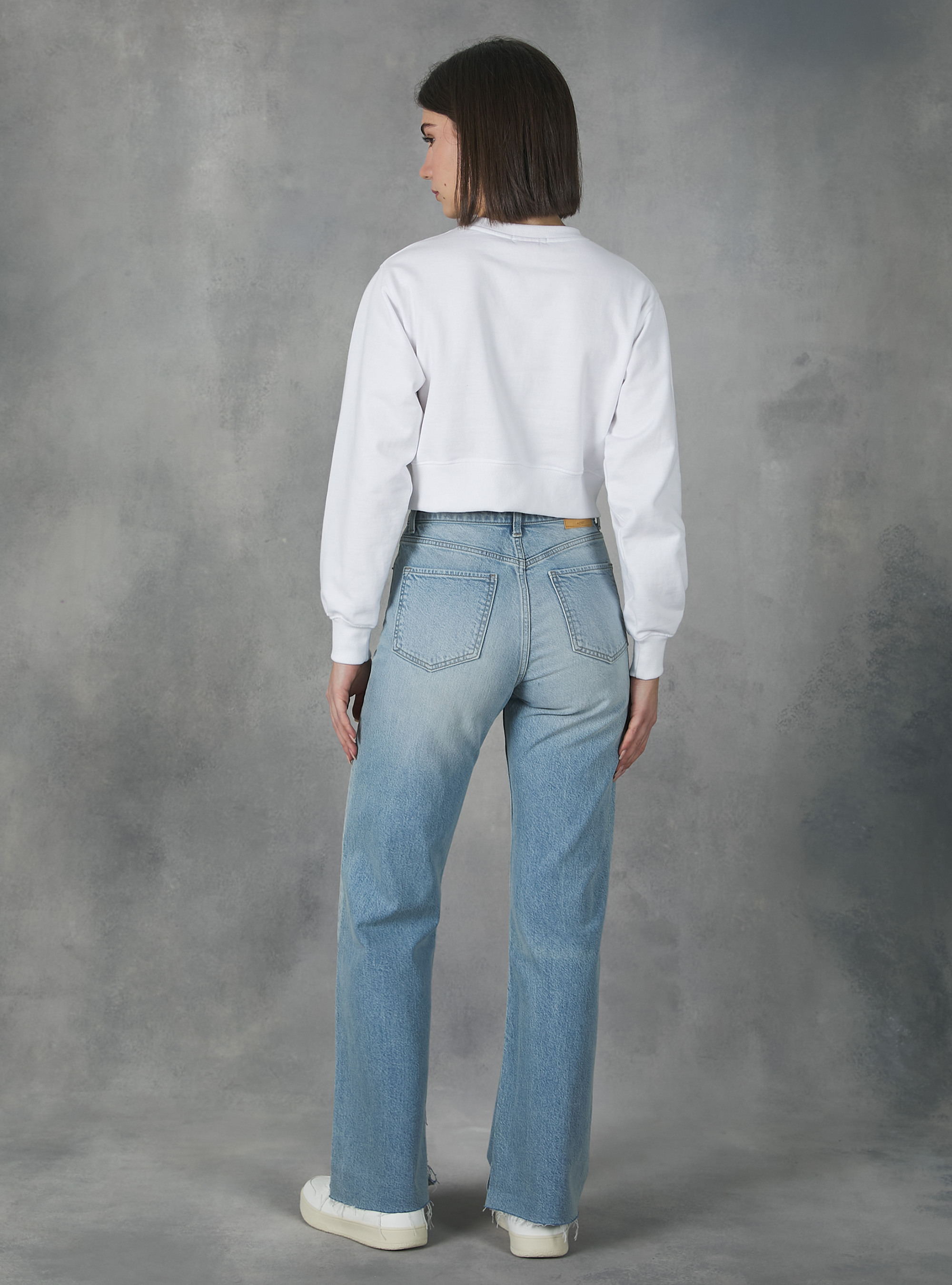 Felpa cropped Barbie / Alcott, WH3 WHITE