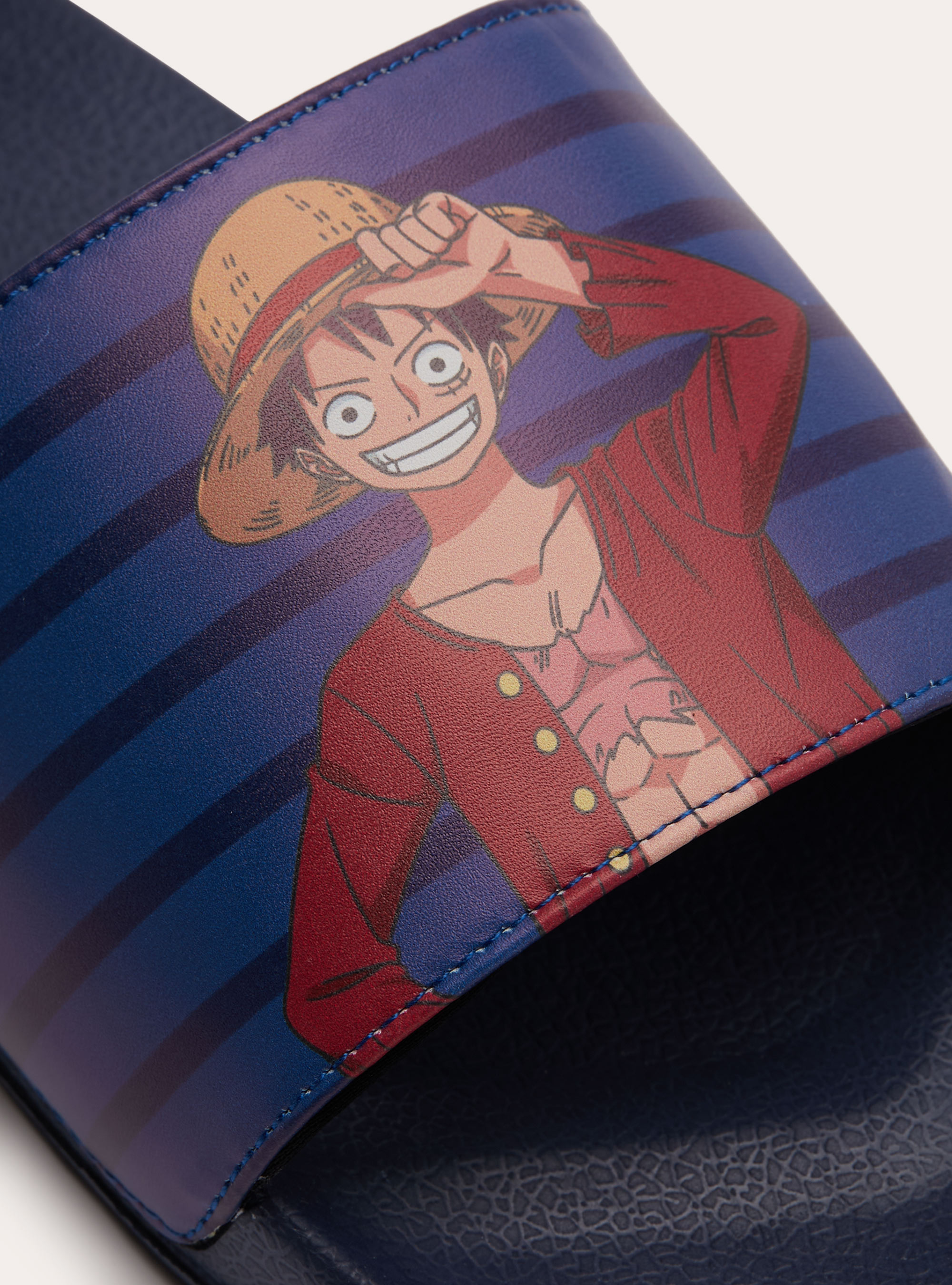 Sandali one piece con fascetta  blu, BL2 BLUE MEDIUM