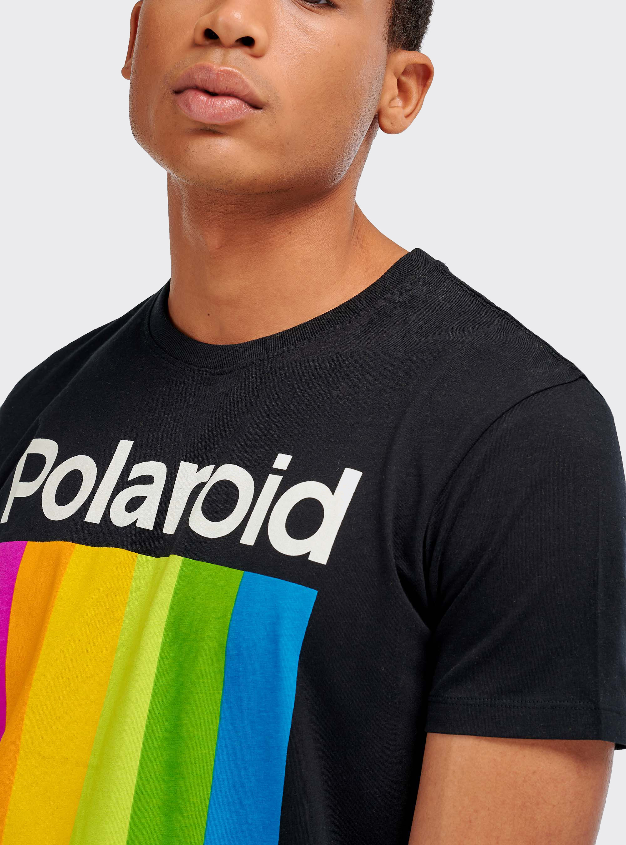 T-shirt Polaroid, NEGRO