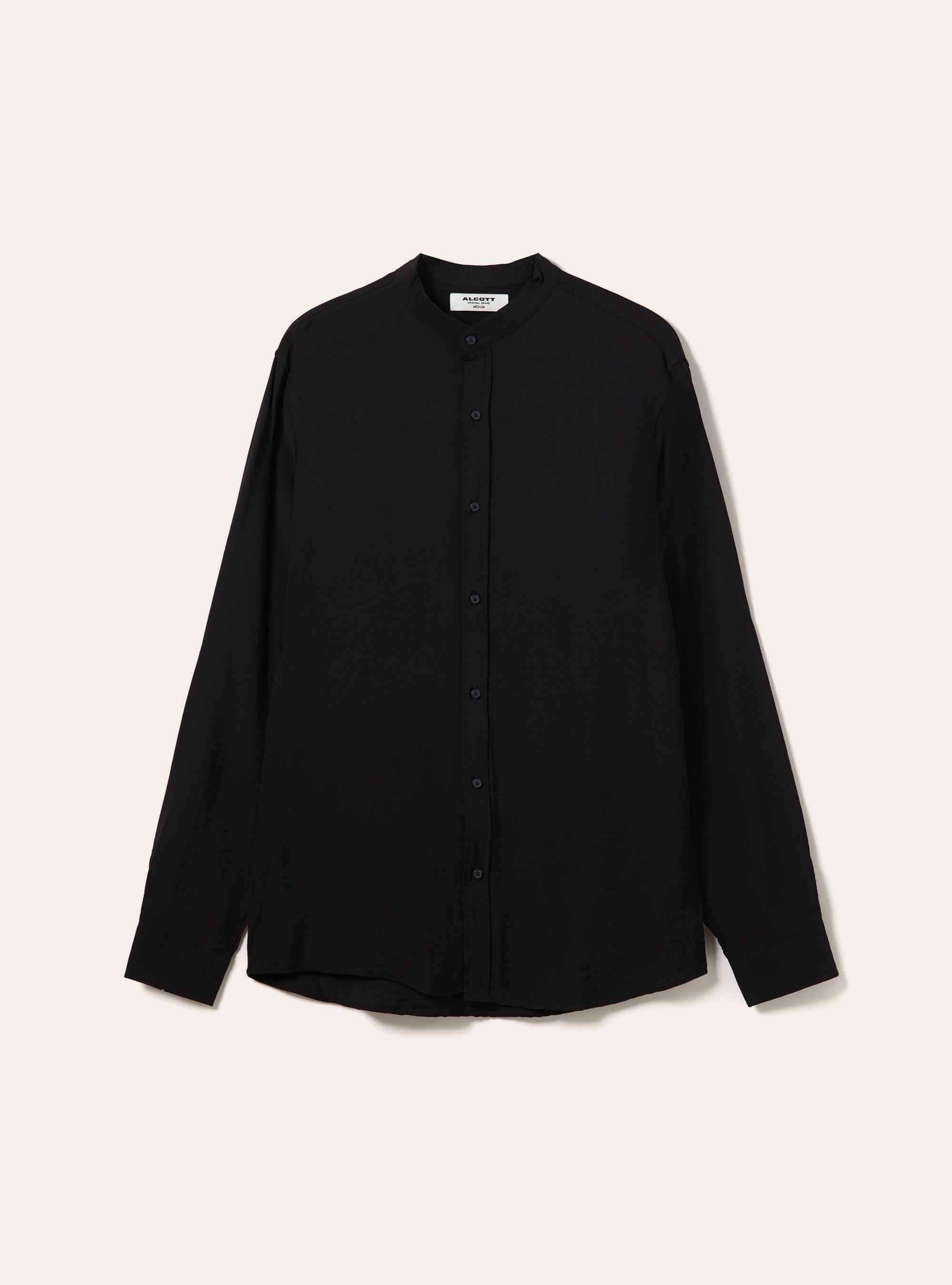 Camicia  in twill morbido, BK1 BLACK