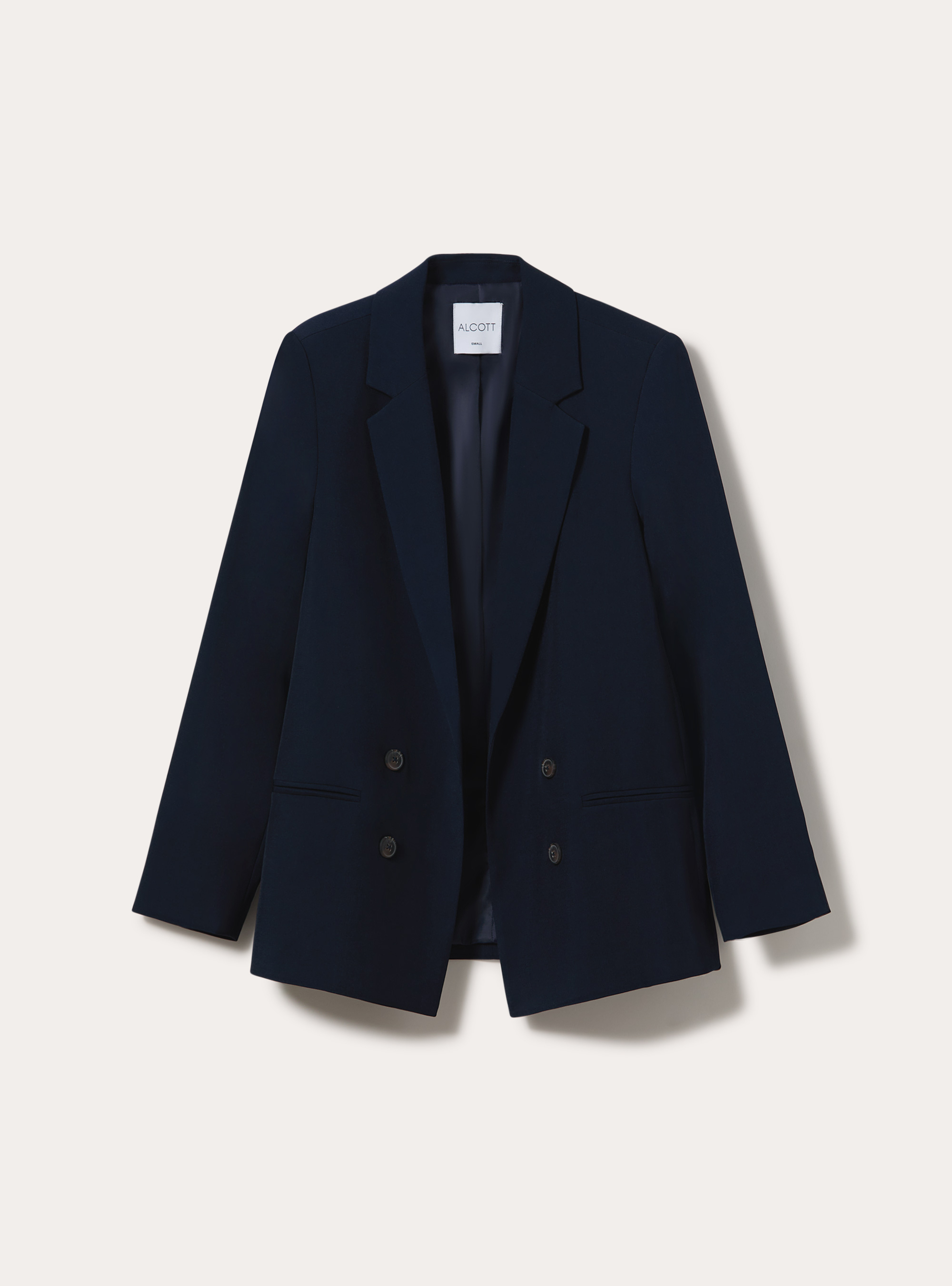 Giacca basic aperto doppiopetto, NA2 NAVY MEDIUM