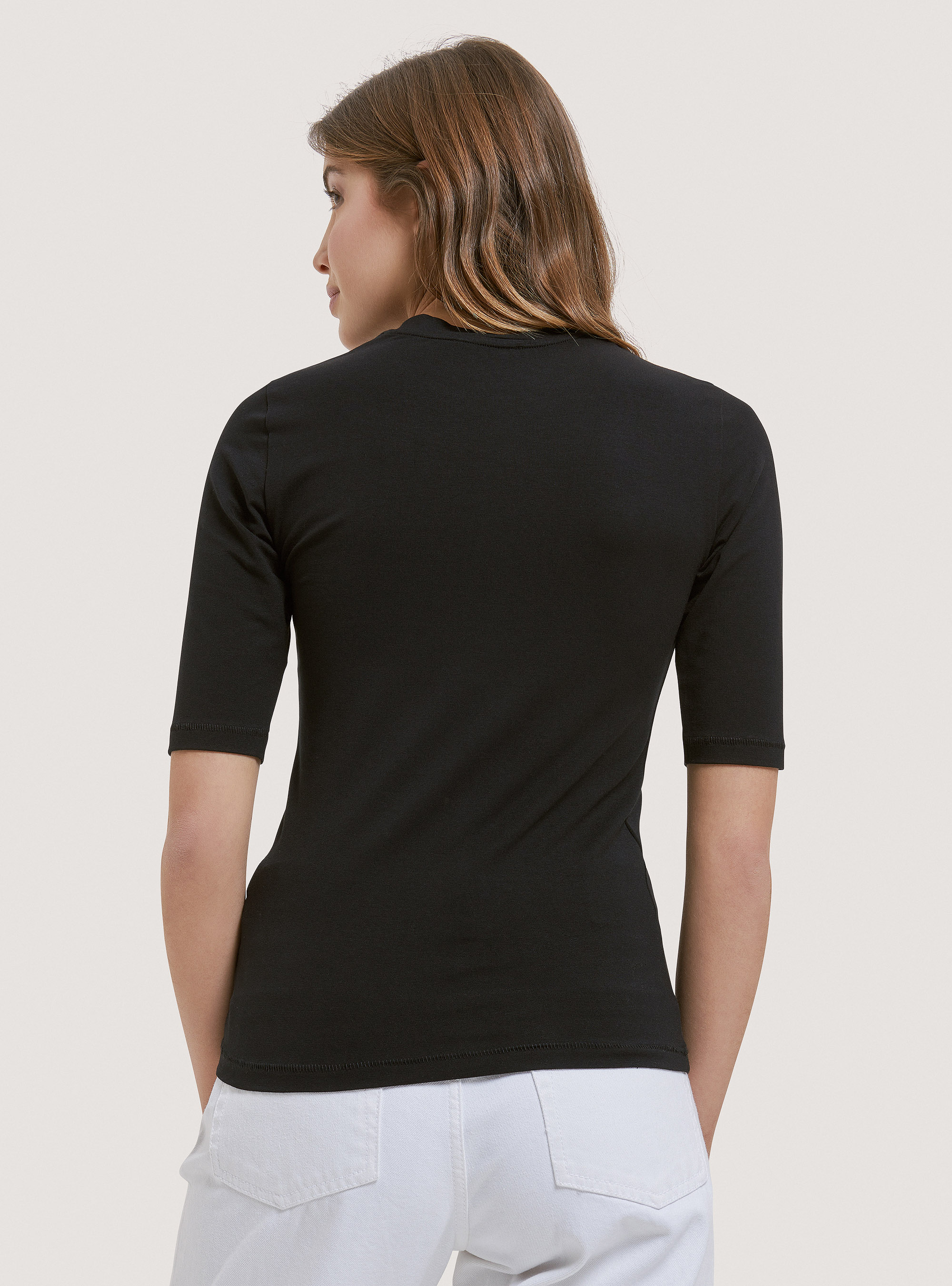 Slim fit t-shirt, BLACK