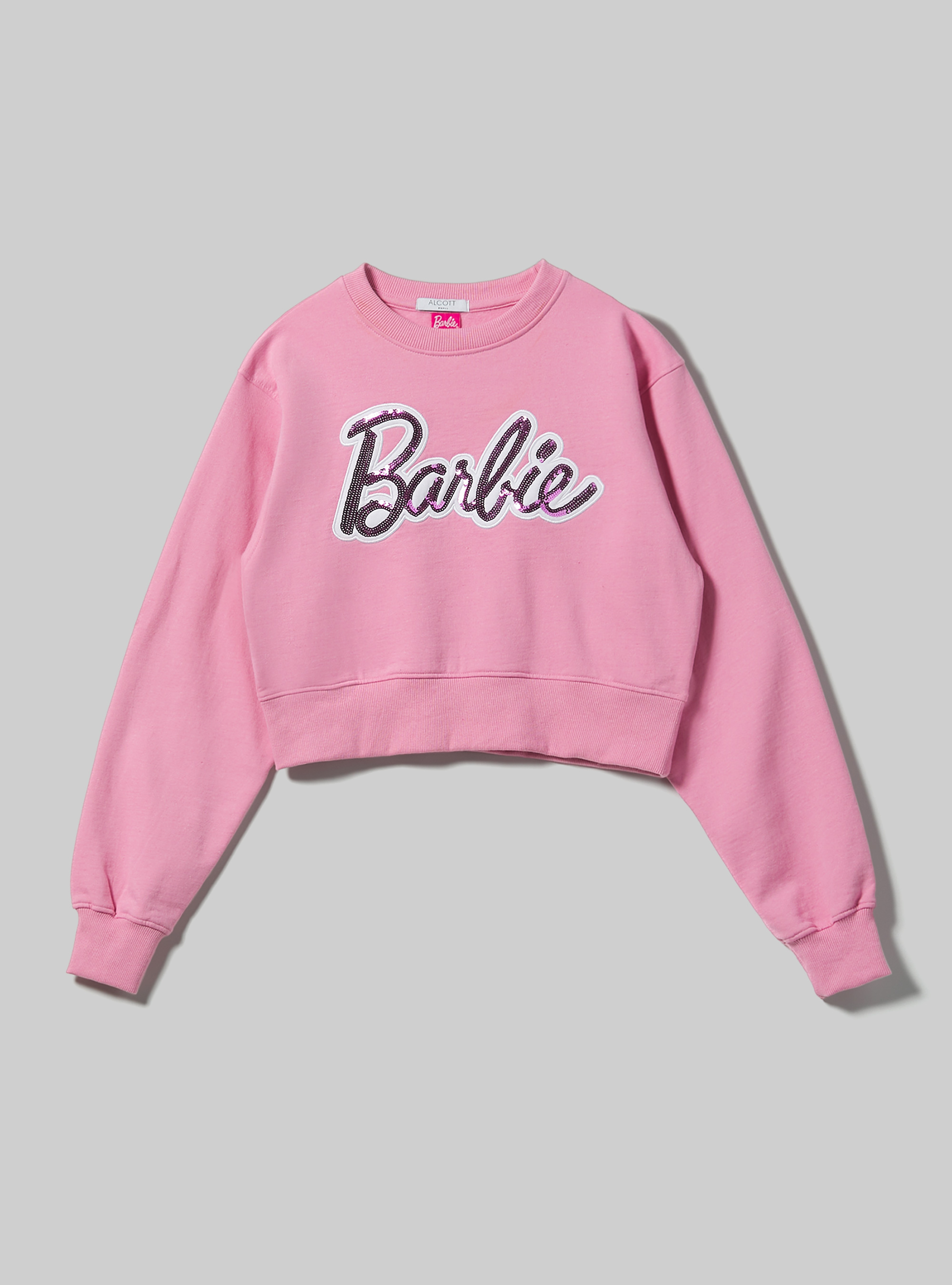 Felpa cropped Barbie / Alcott, PK2 PINK MEDIUM