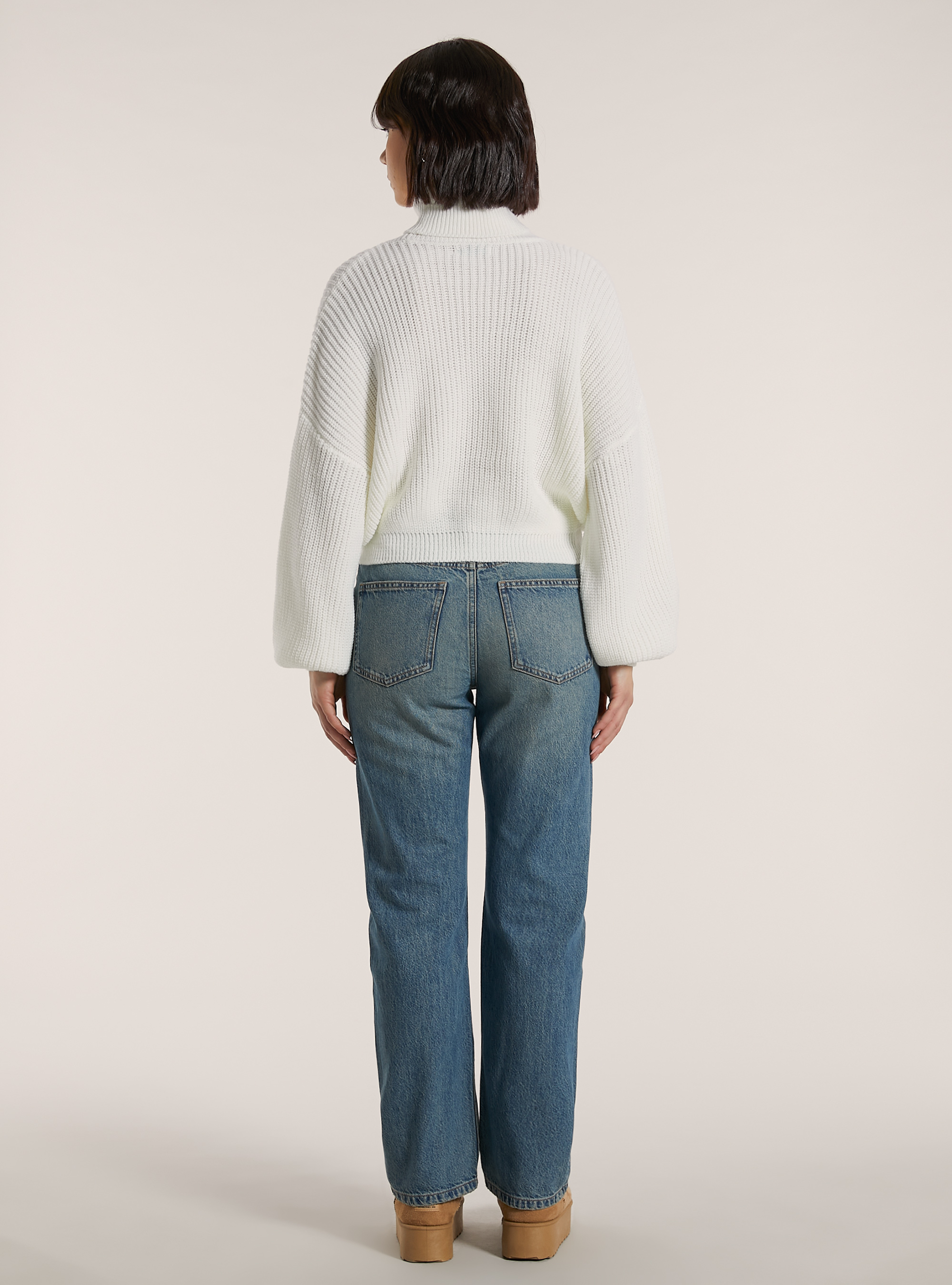 Maglia a collo alto, WH2 WHITE