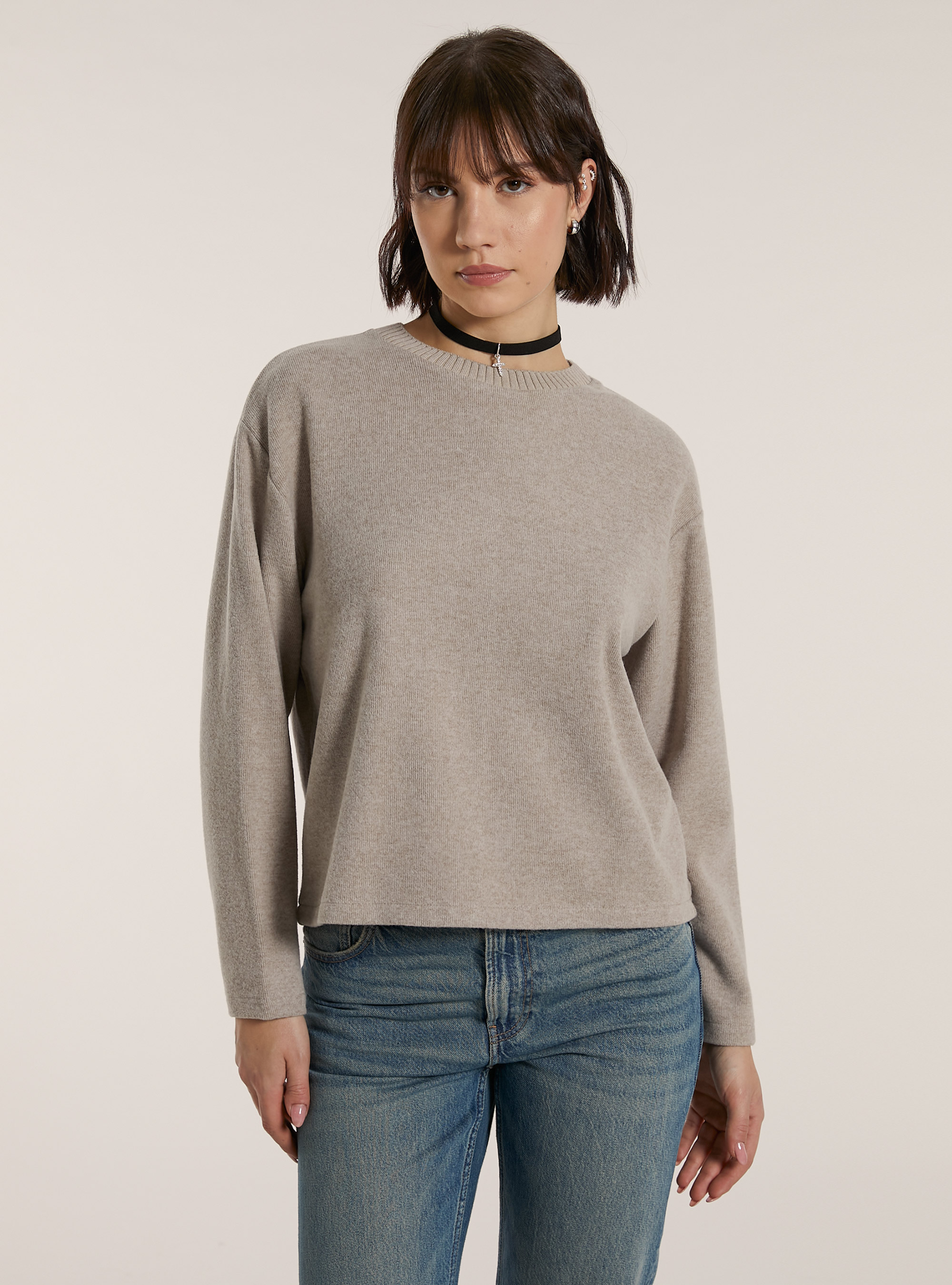 Pullover soft touch, MBG2 BEIGE MEL MED