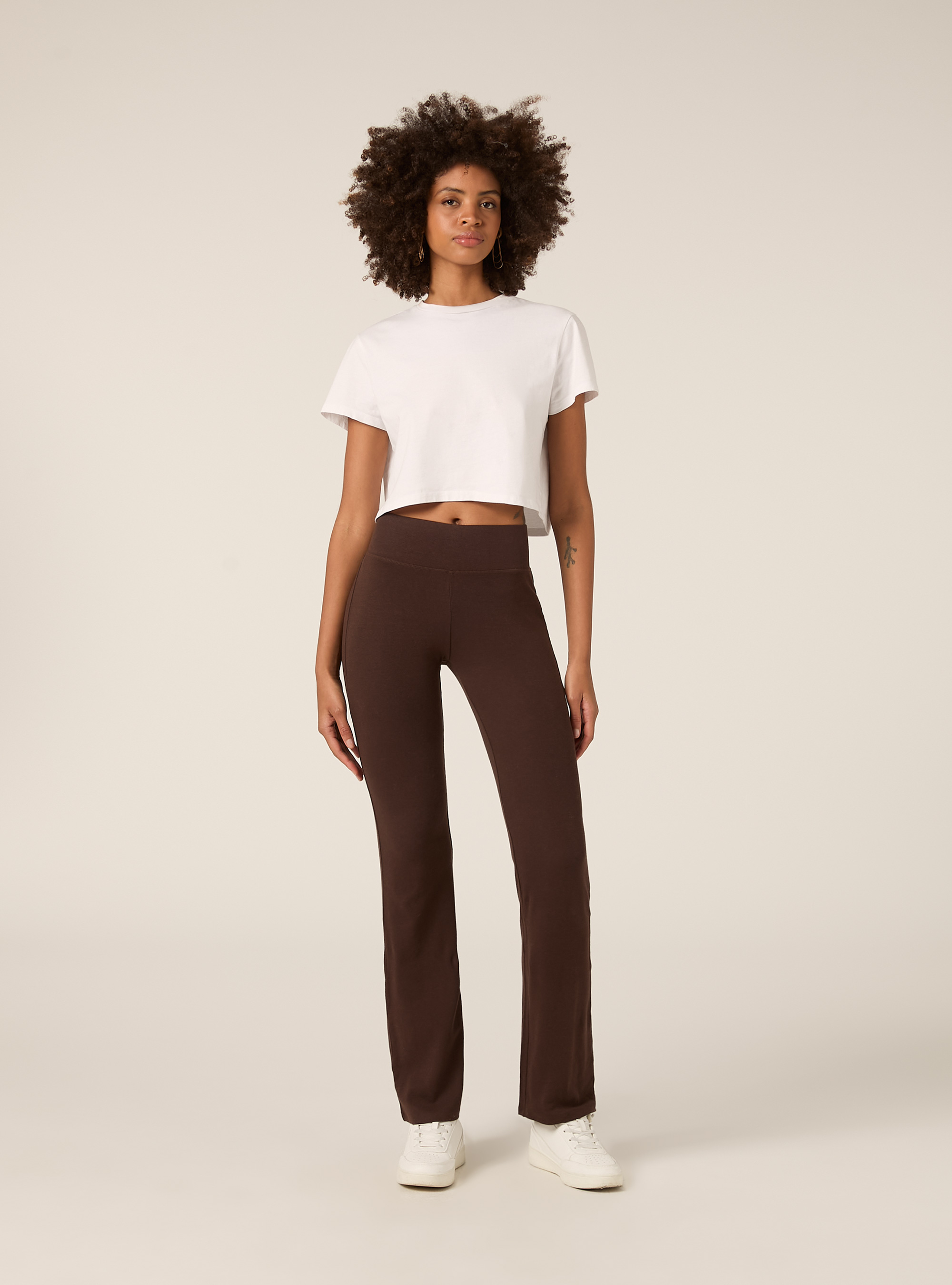 Flare-Leggings, BR1 BROWN DARK