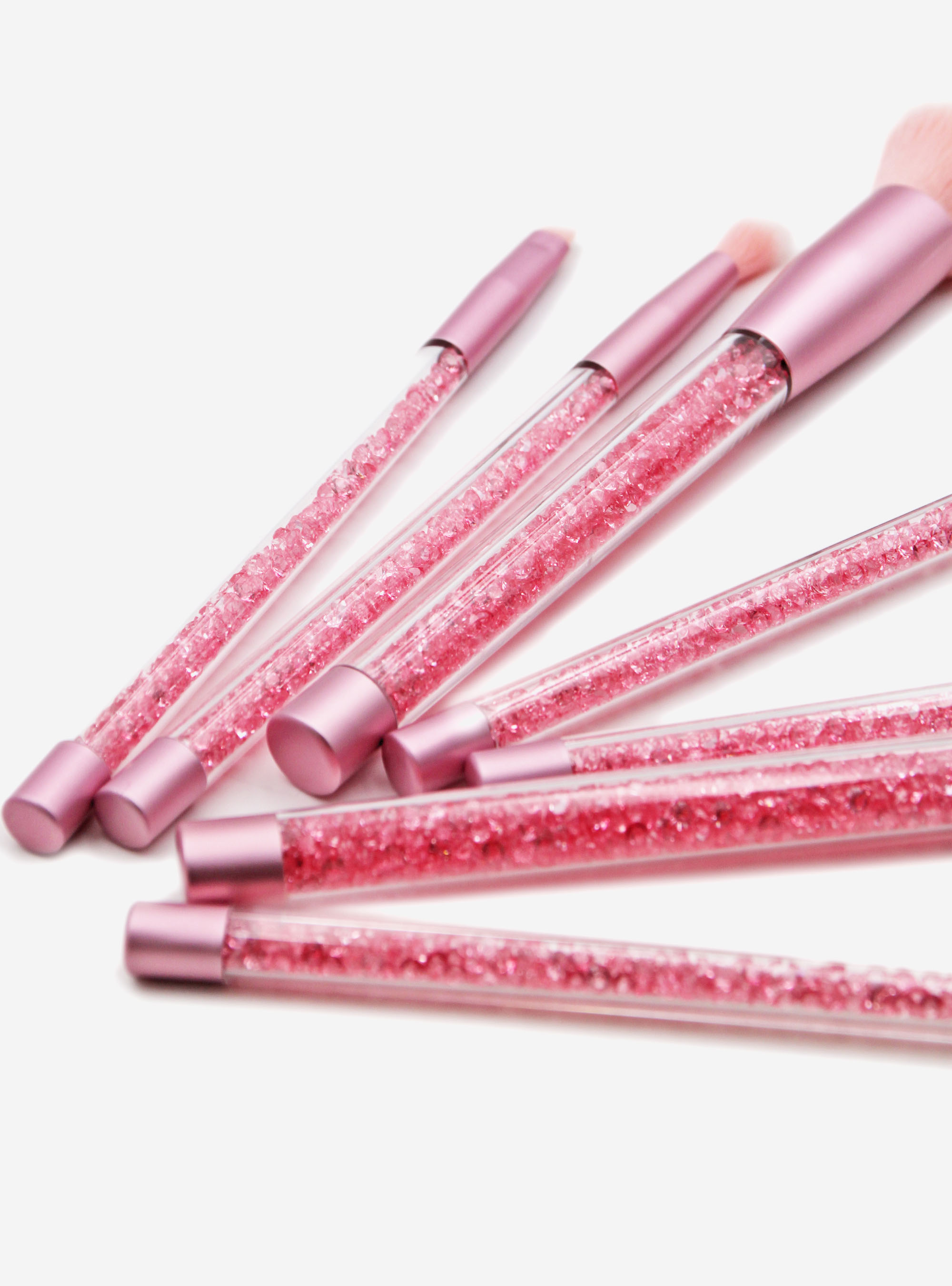 Lot 7 pinceaux paillettes, C4464 PINK