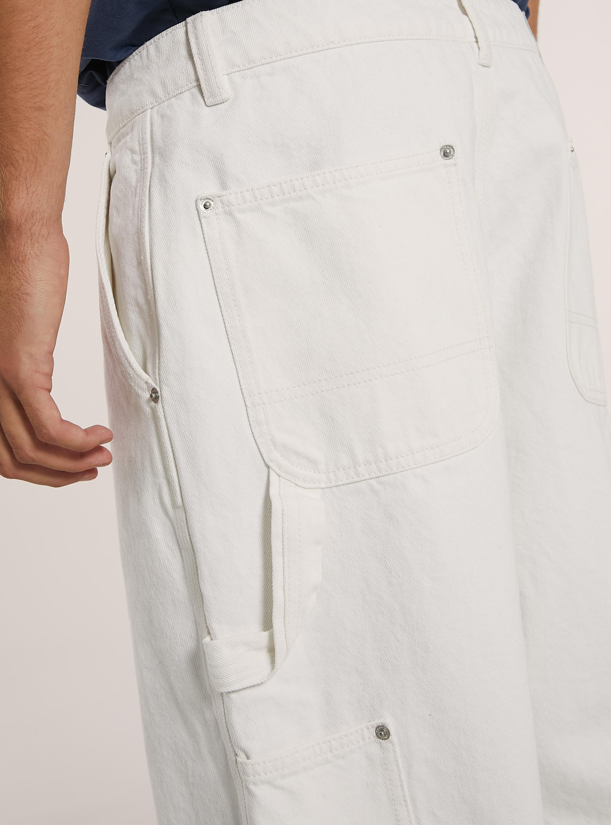 Worker carpenter jeans, WH1 OFF WHITE