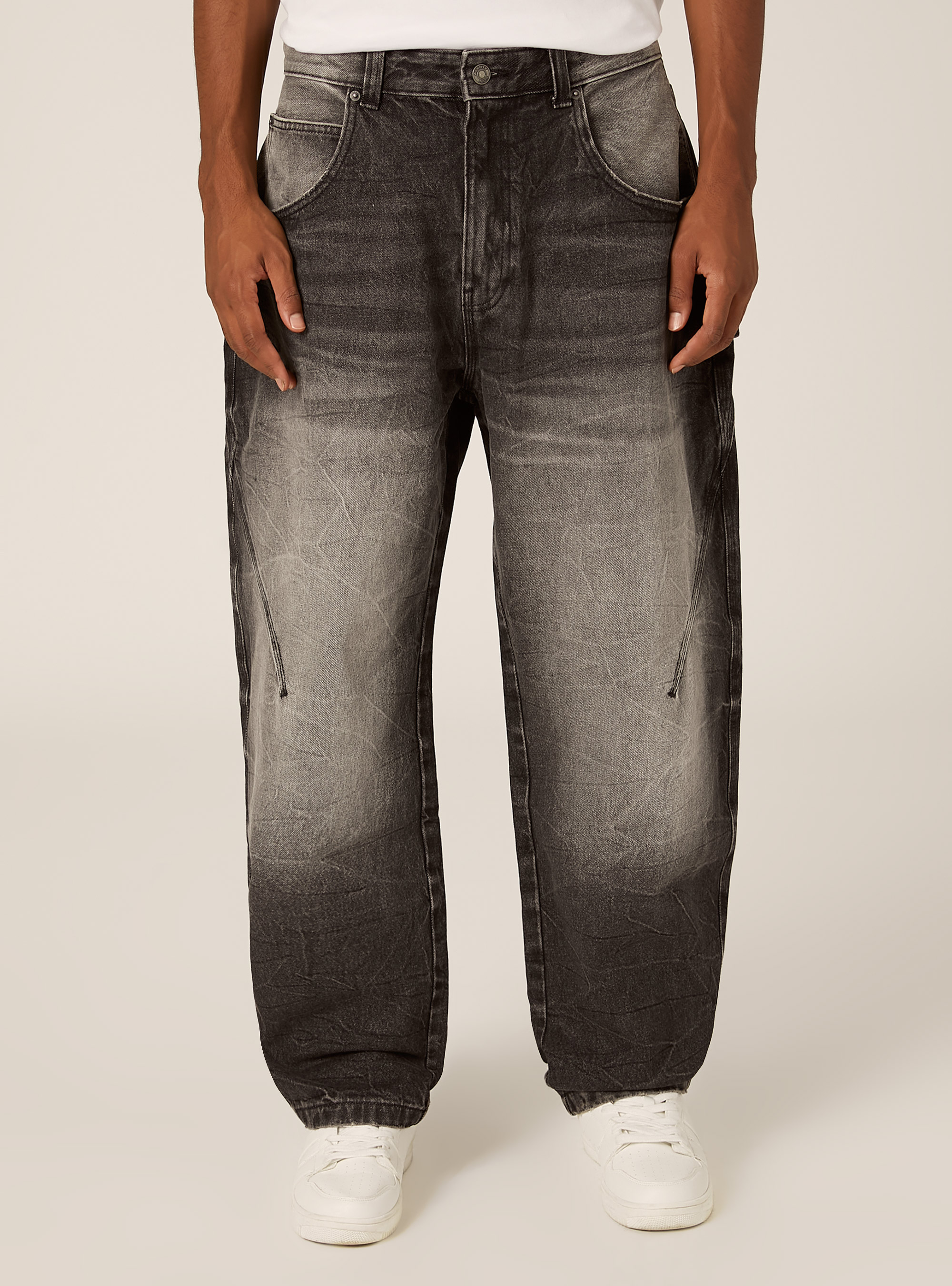 Jeans baloon, D000 BLACK