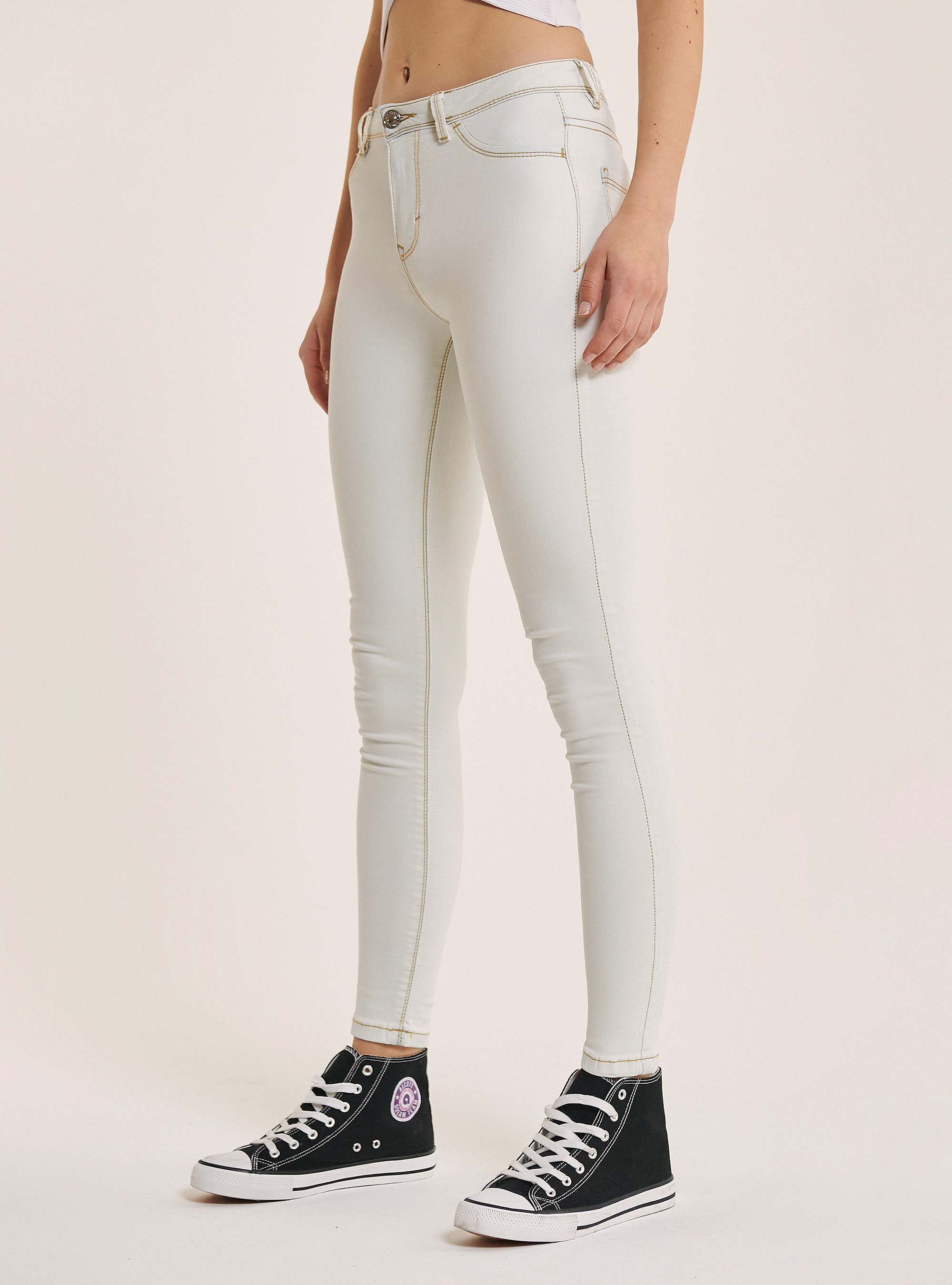 Jean taille haute super skinny comfort fit, C203 AZZURRE