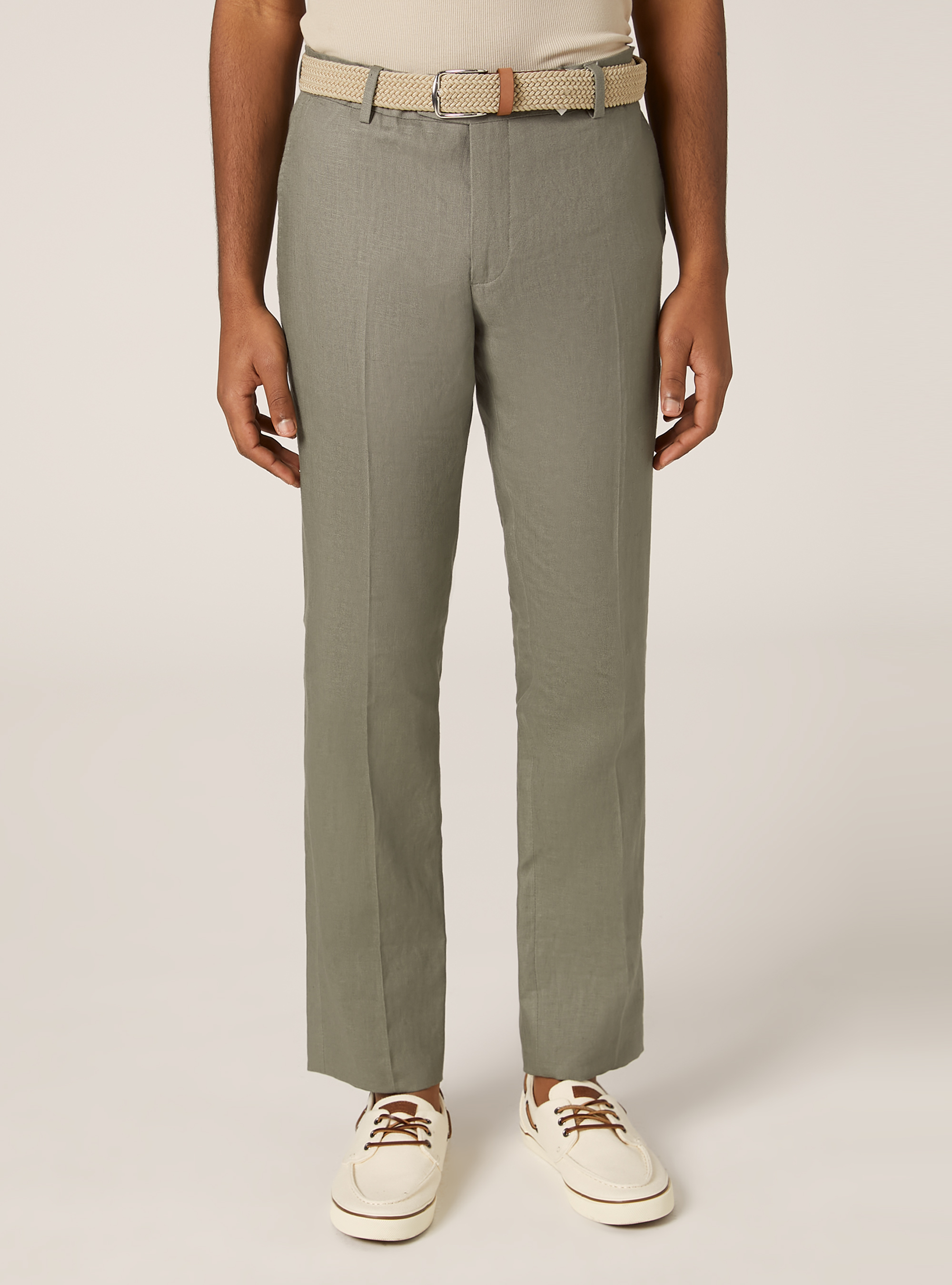 Pure linen pants, KY2 KAKY MEDIUM