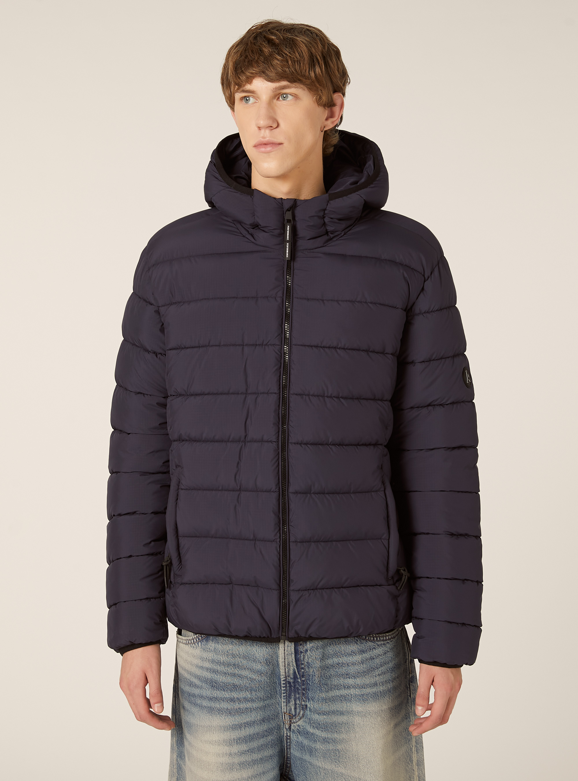 Padded jacket with hood, NA1 NAVY DARK
