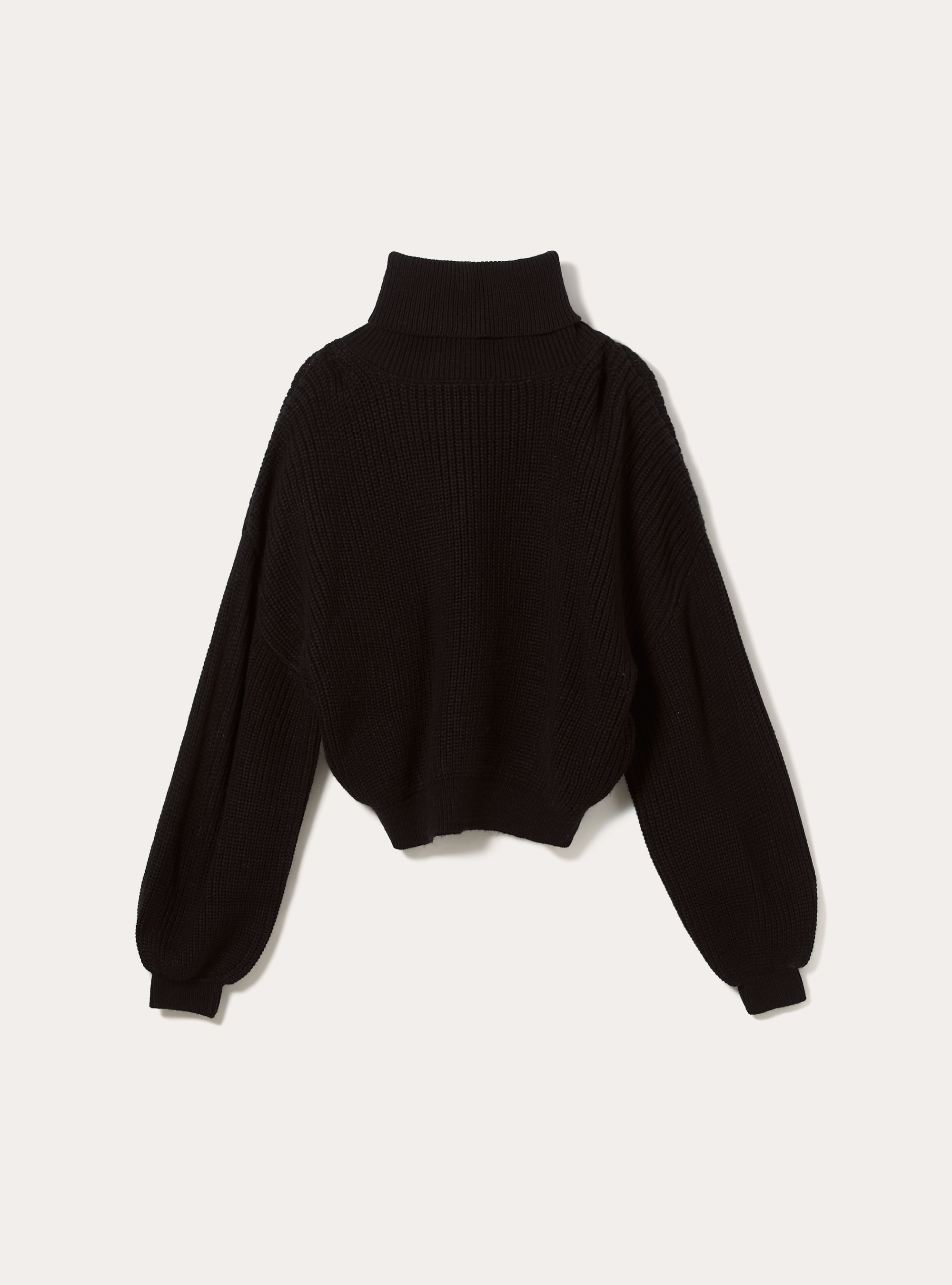 Maglia a collo alto, BK1 BLACK